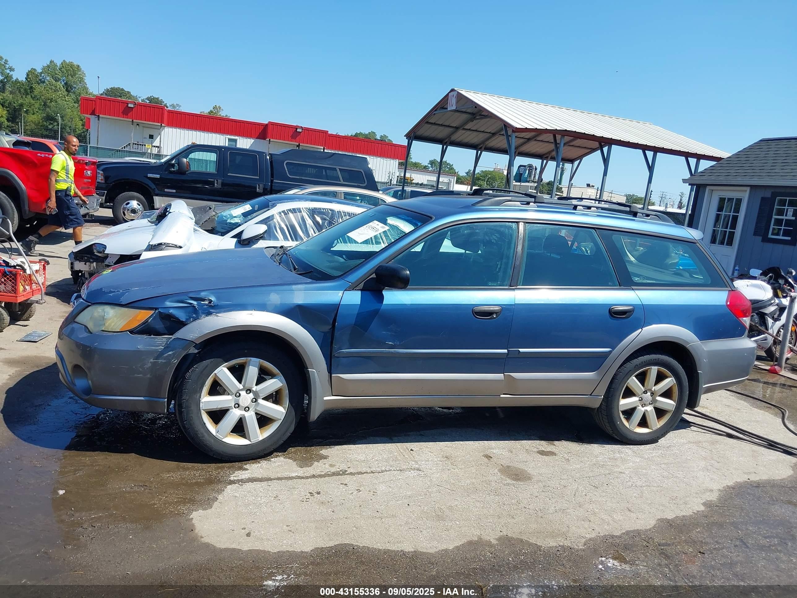2008 Subaru Outback 2.5i/2.5i L.l. Bean Edition Синий vin: 4S4BP61C087333670