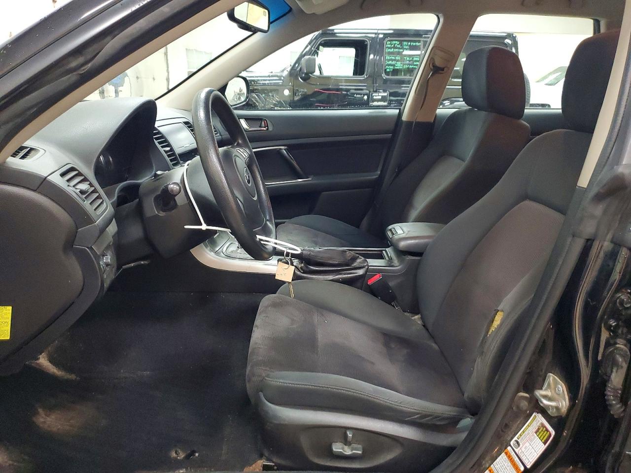 2008 Subaru Outback 2.5i Black vin: 4S4BP61C087358147