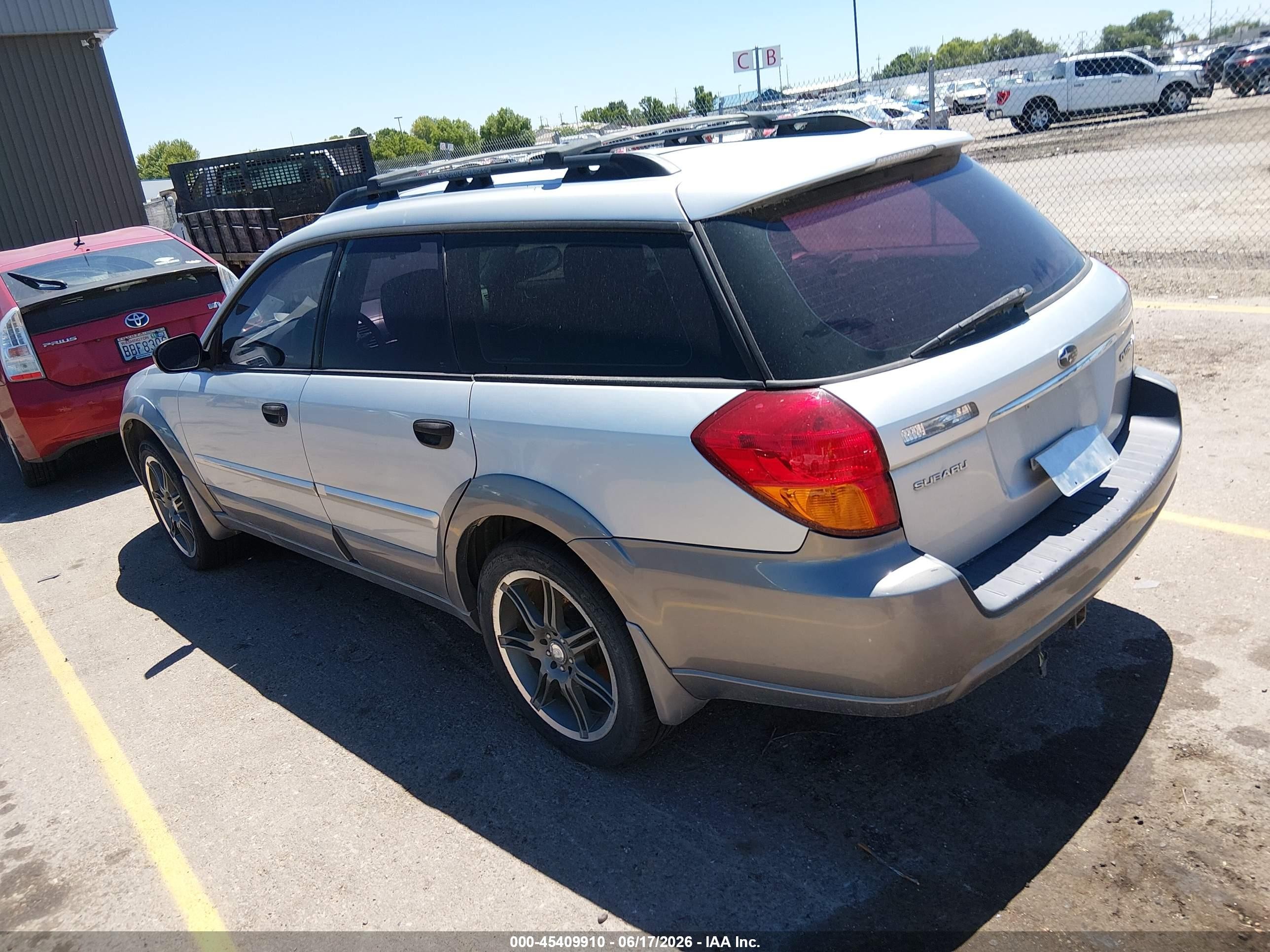 2006 Subaru Outback 2.5i Blue vin: 4S4BP61C167333125