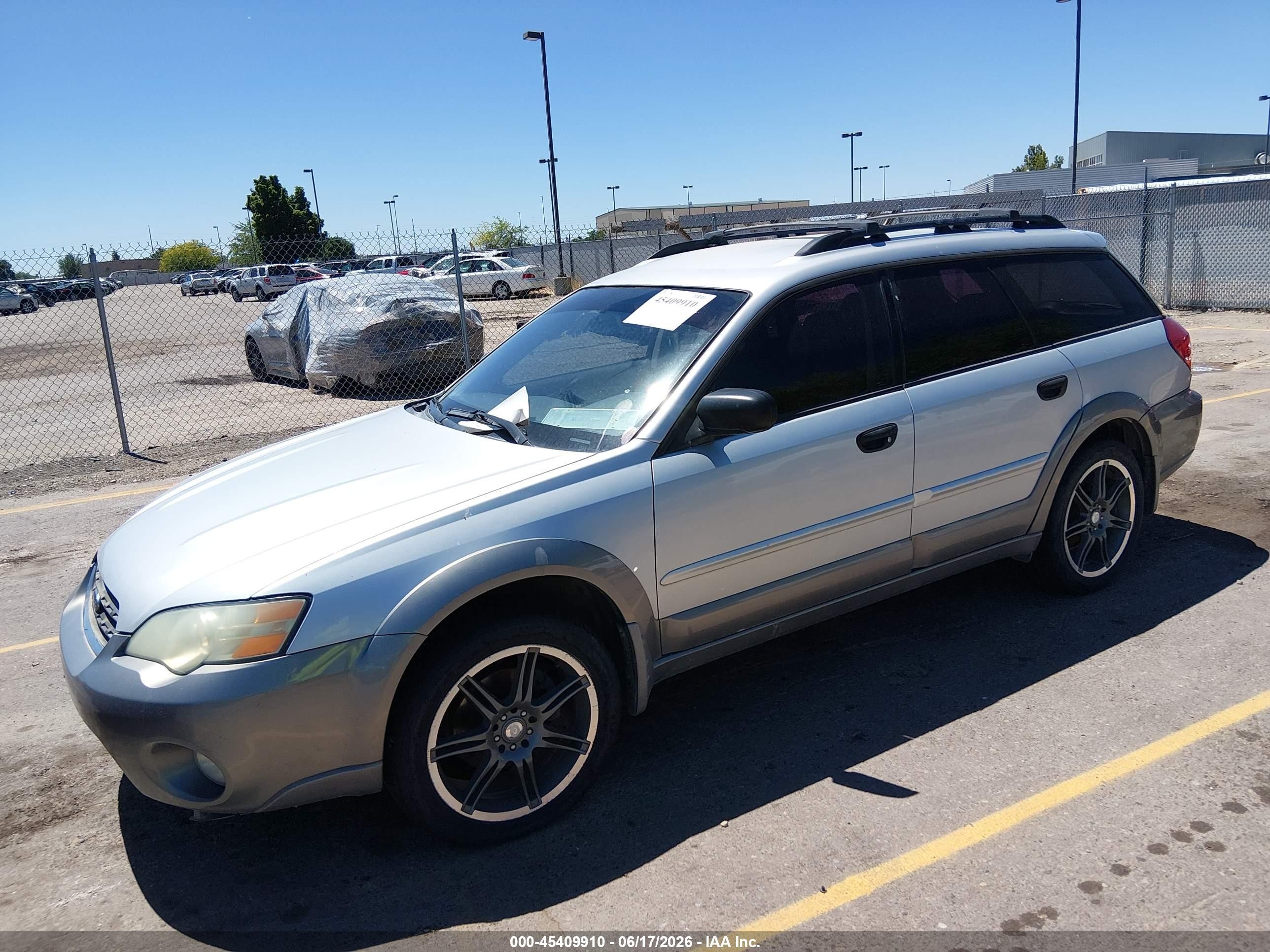 2006 Subaru Outback 2.5i Blue vin: 4S4BP61C167333125