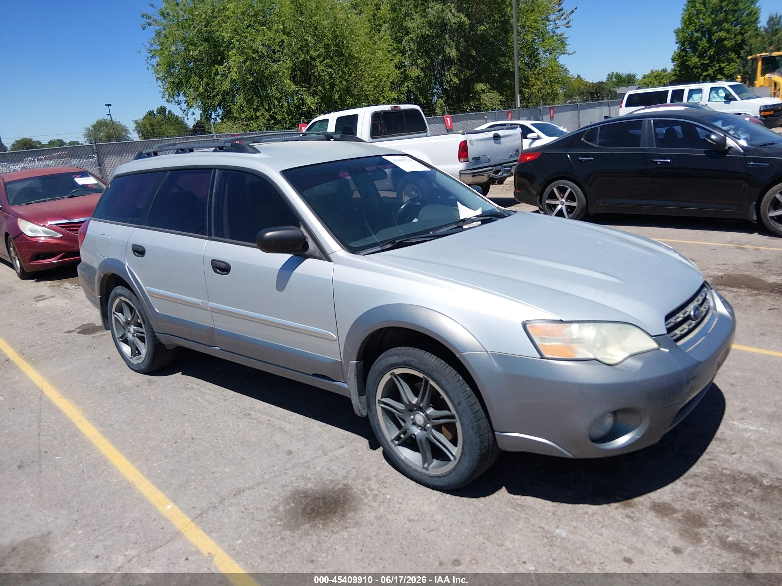 2006 Subaru Outback 2.5i Blue vin: 4S4BP61C167333125