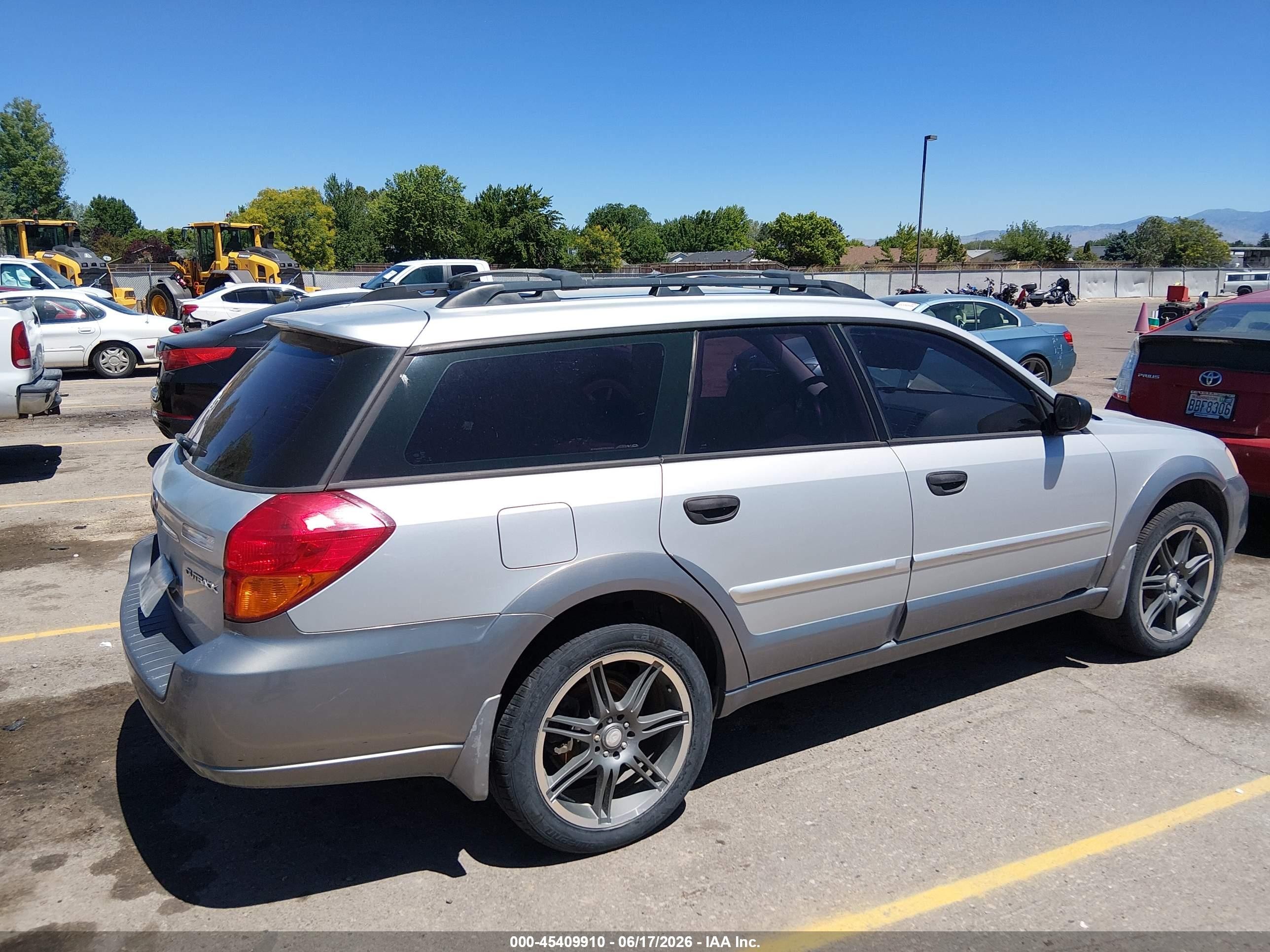 2006 Subaru Outback 2.5i Blue vin: 4S4BP61C167333125