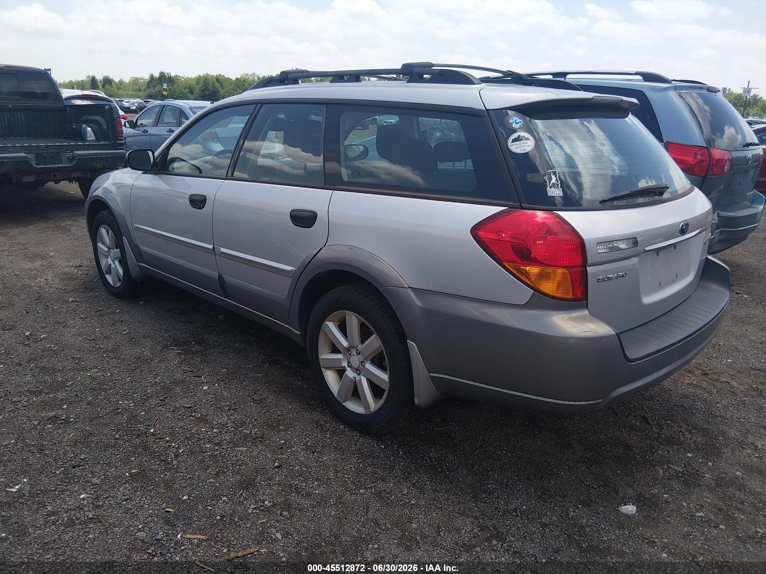 2006 Subaru Outback 2.5i Silver vin: 4S4BP61C167344660