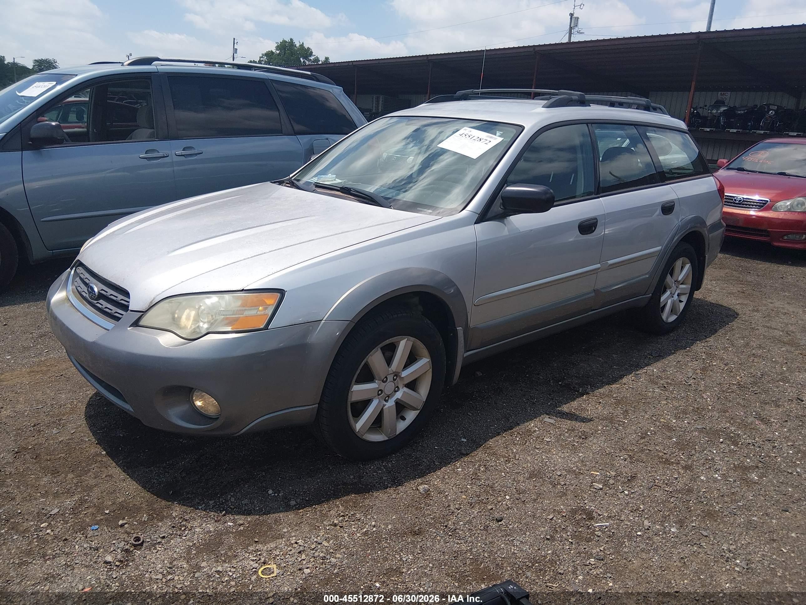 2006 Subaru Outback 2.5i Silver vin: 4S4BP61C167344660