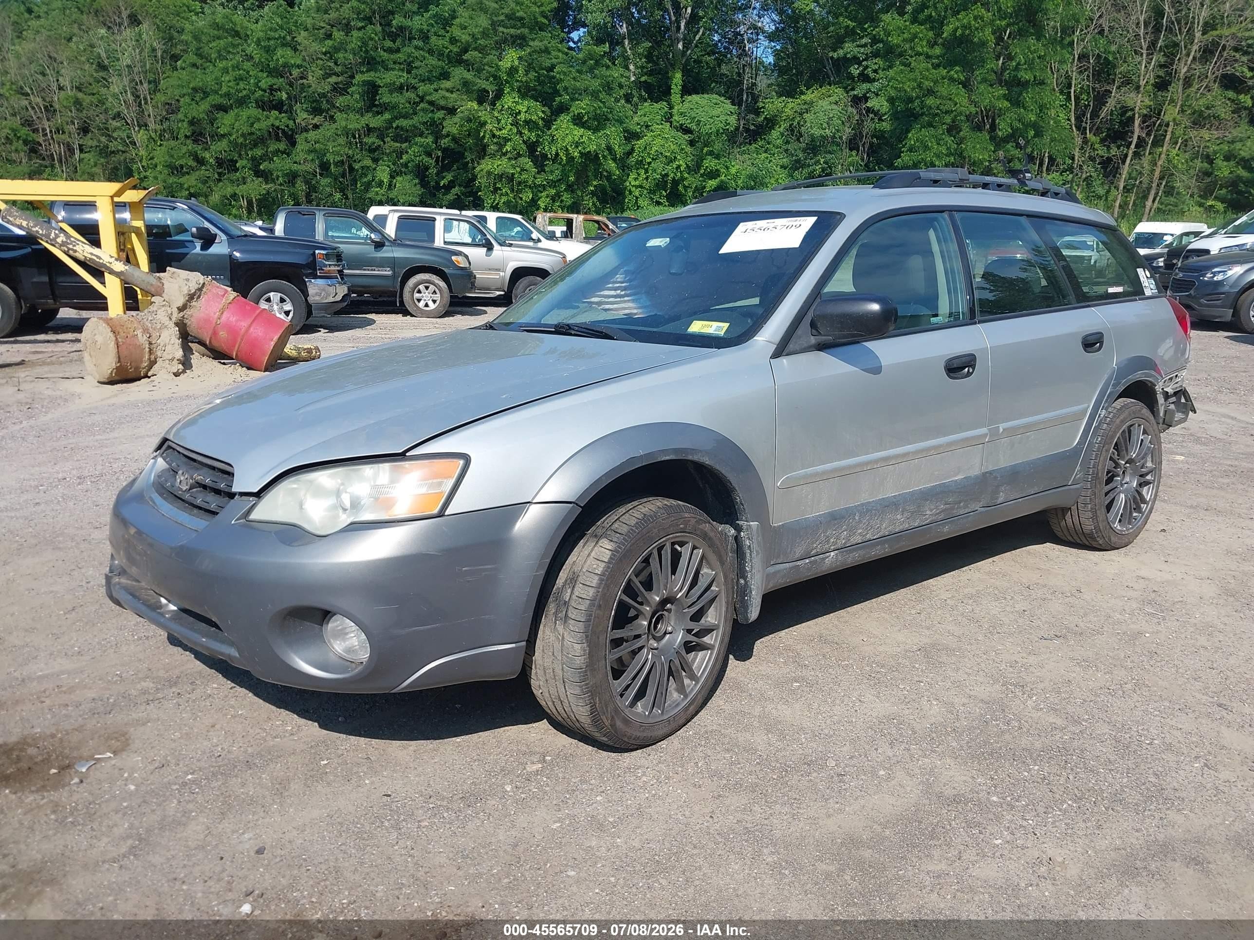 2007 Subaru Outback 2.5i Серый vin: 4S4BP61C176329082