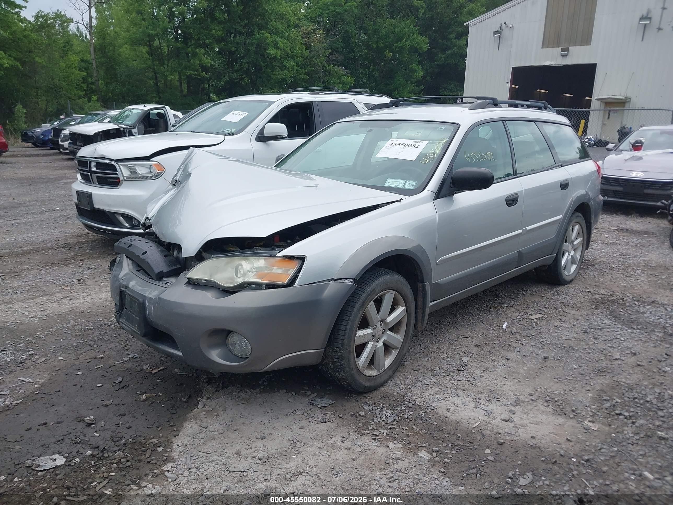 2007 Subaru Outback 2.5i Silver vin: 4S4BP61C177319632