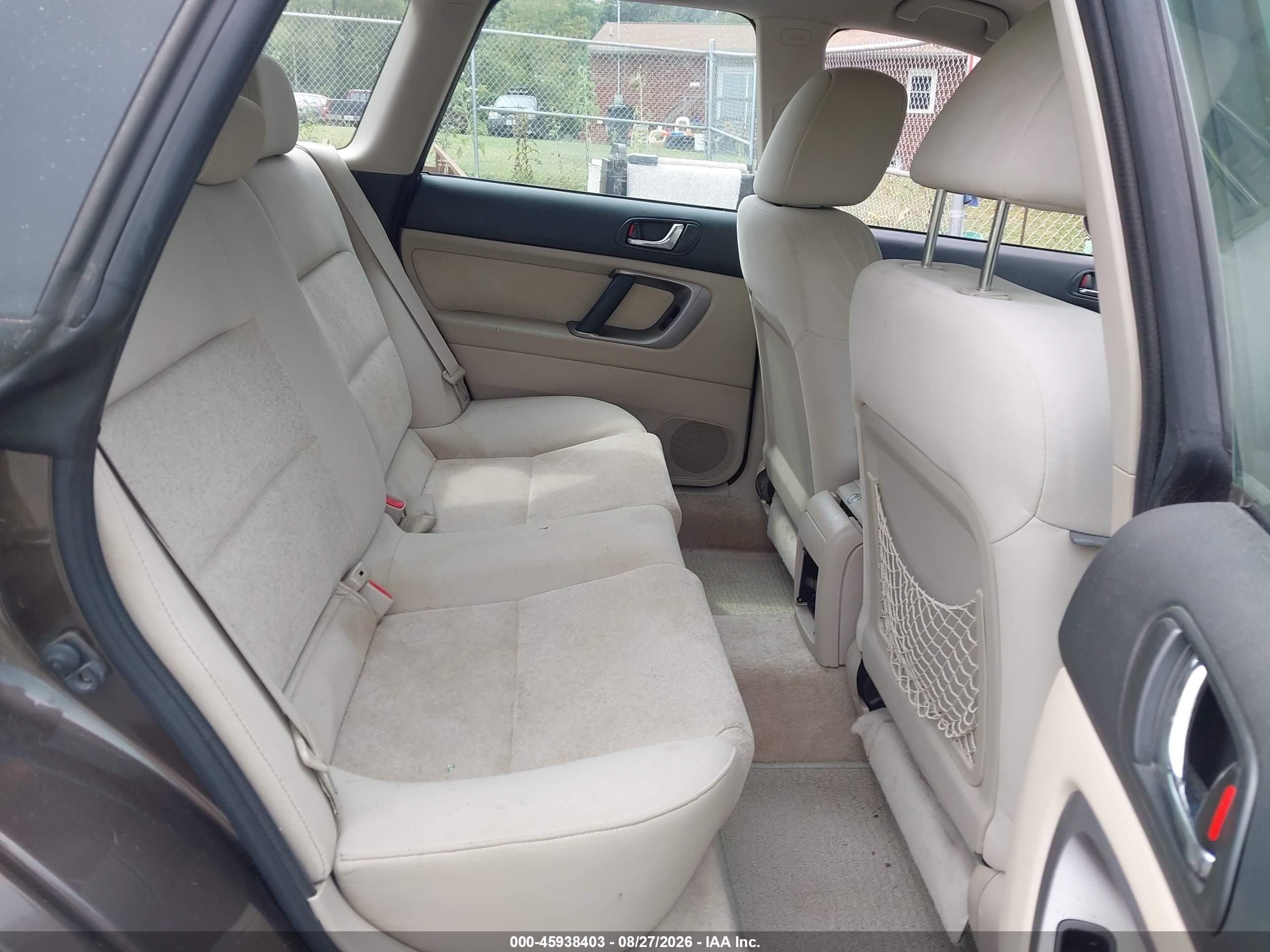 2008 Subaru Outback 2.5i/2.5i L.l. Bean Edition Gold vin: 4S4BP61C187314819