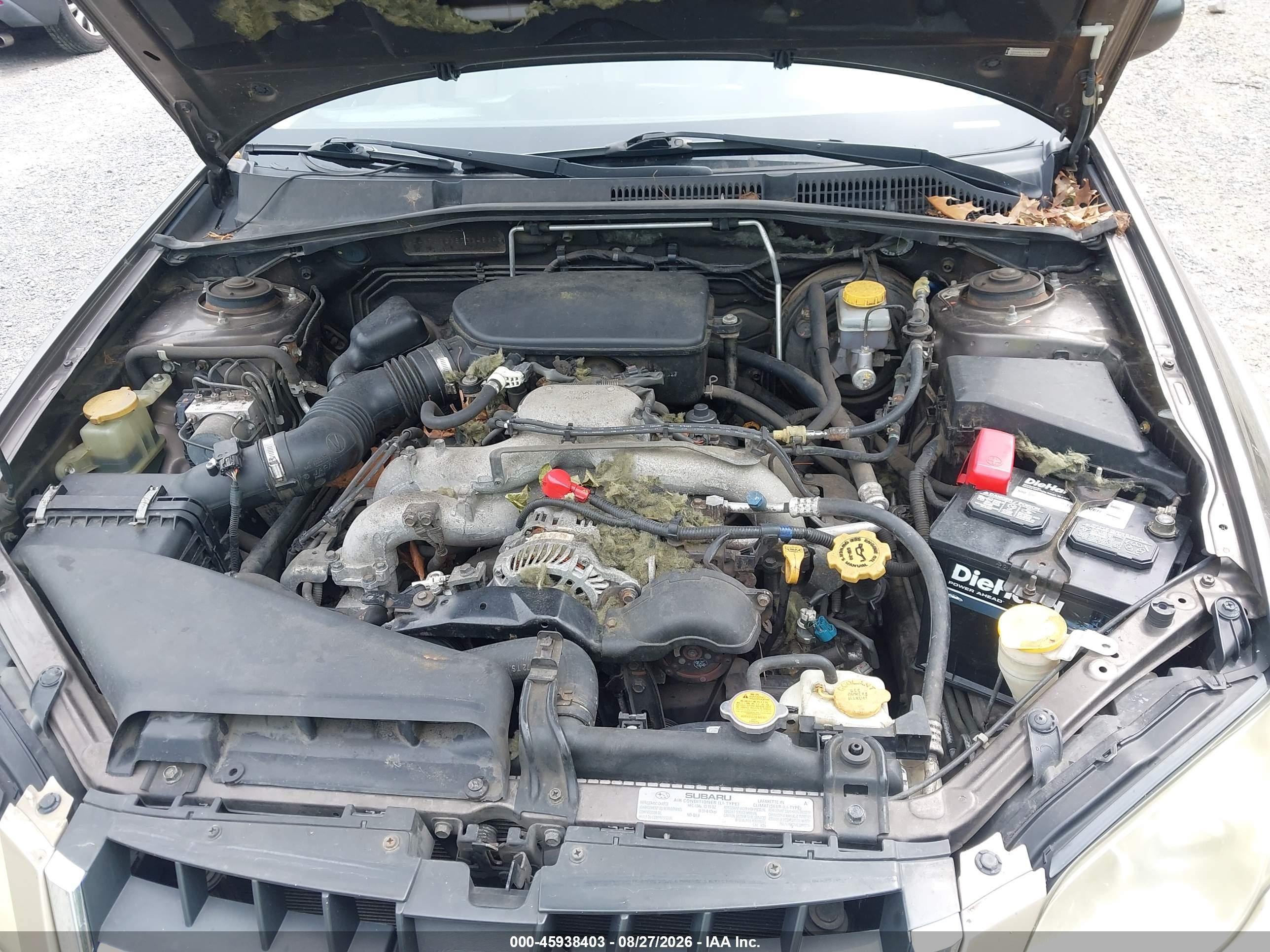 2008 Subaru Outback 2.5i/2.5i L.l. Bean Edition Gold vin: 4S4BP61C187314819