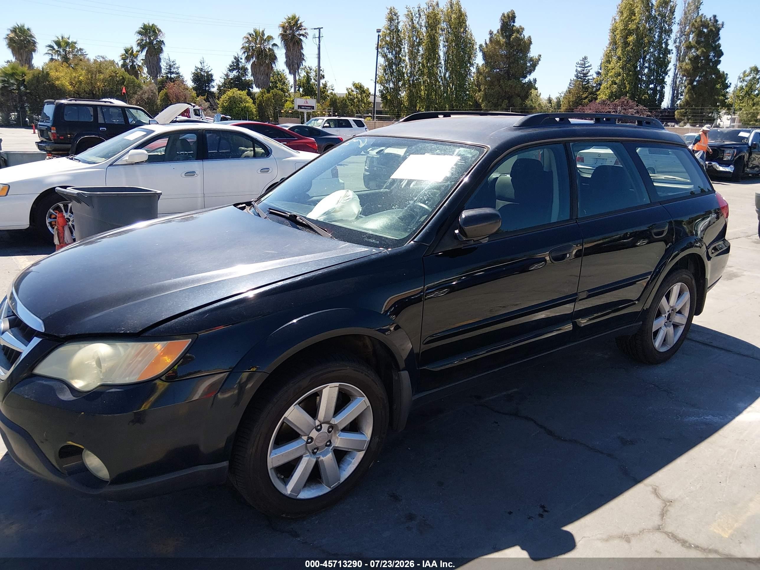 2008 Subaru Outback 2.5i/2.5i L.l. Bean Edition Black vin: 4S4BP61C187316408