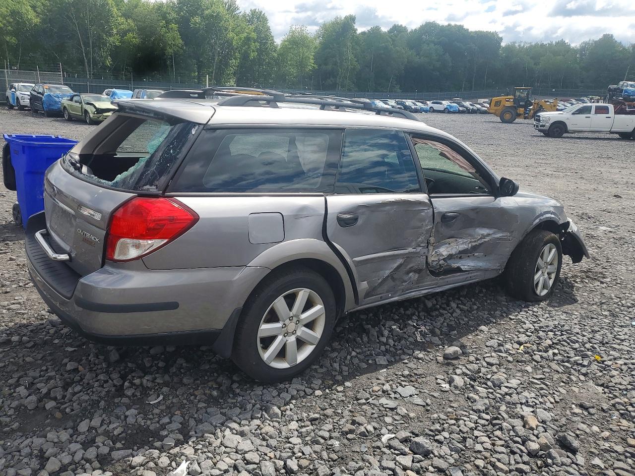 2008 Subaru Outback 2.5i Silver vin: 4S4BP61C187355564