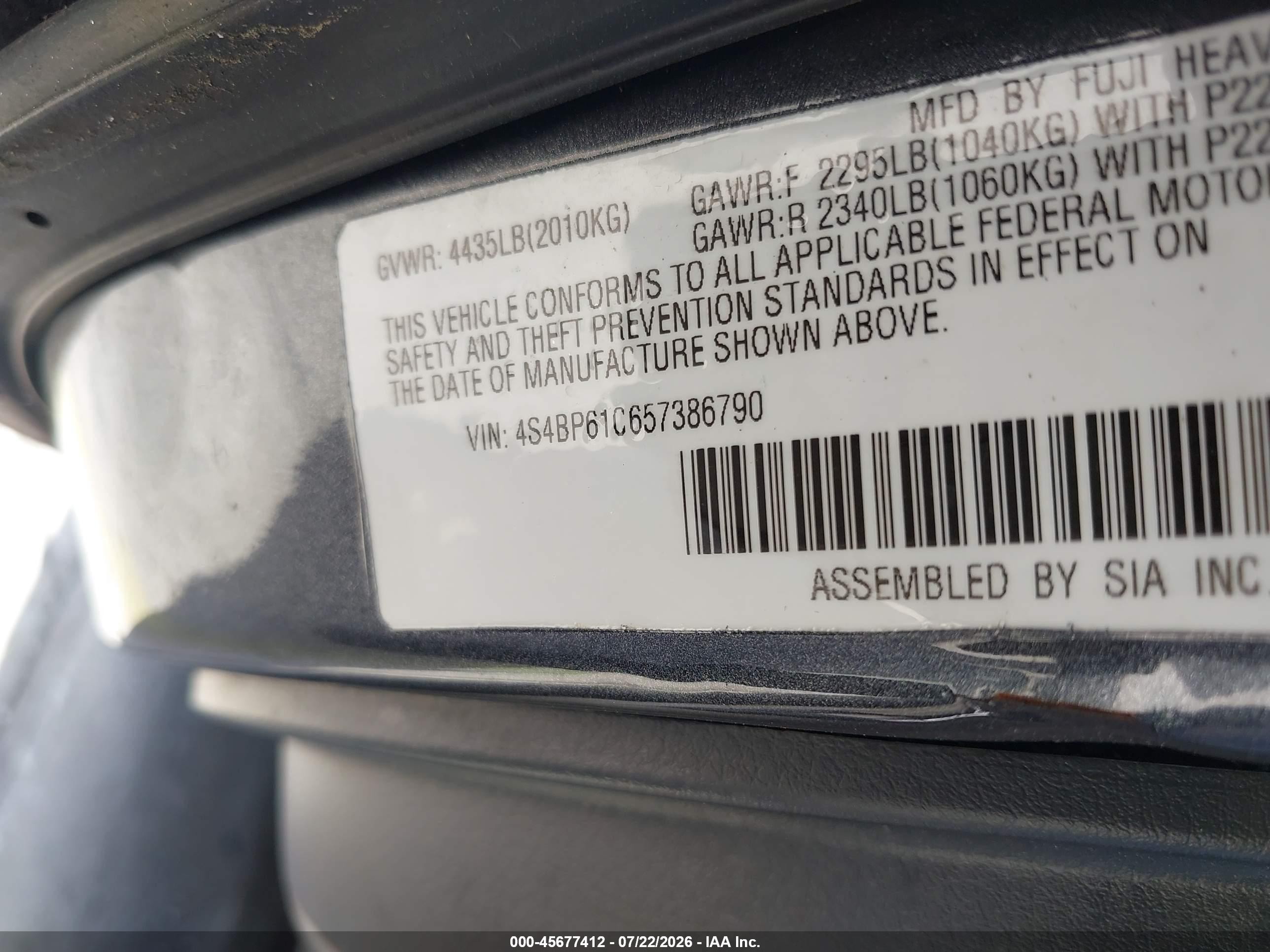 2009 Subaru Outback 2.5i Gray vin: 4S4BP61C197317902