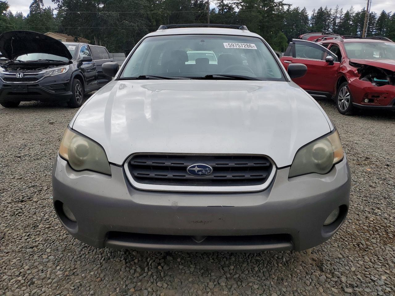 2005 Subaru Legacy Outback 2.5i Silver vin: 4S4BP61C257390836