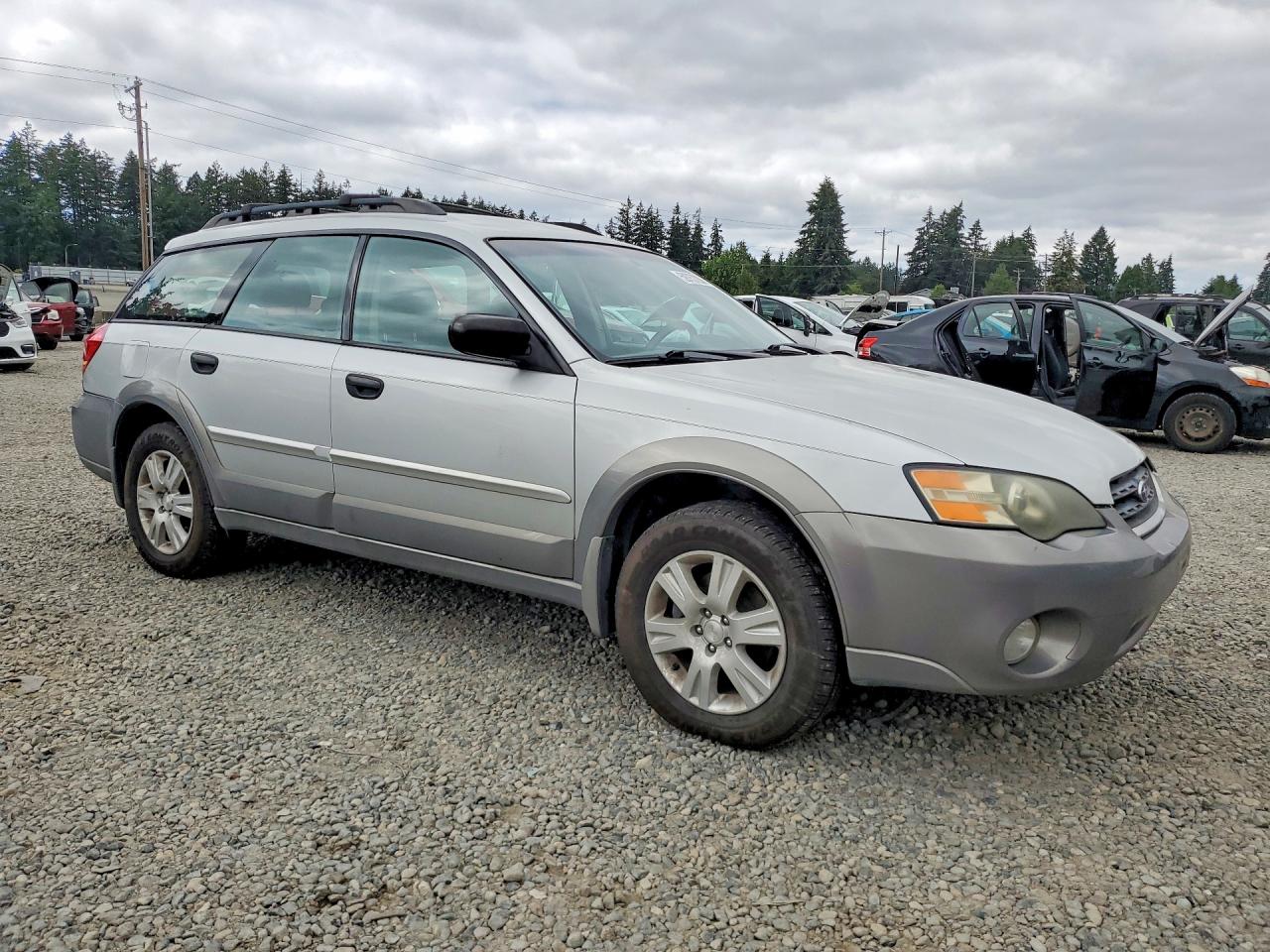 2005 Subaru Legacy Outback 2.5i Silver vin: 4S4BP61C257390836