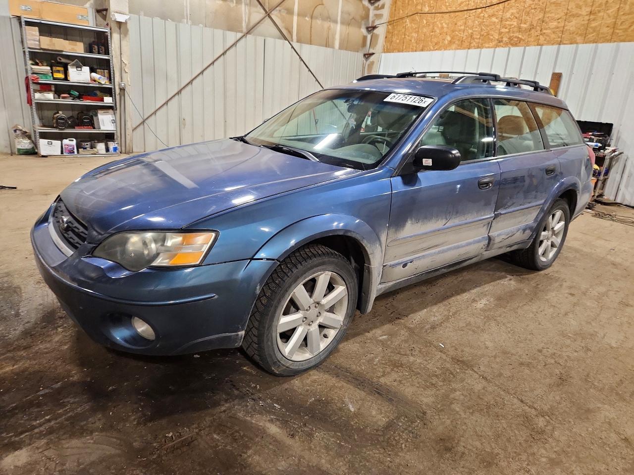 2006 Subaru Legacy Outback 2.5i Blue vin: 4S4BP61C267323025