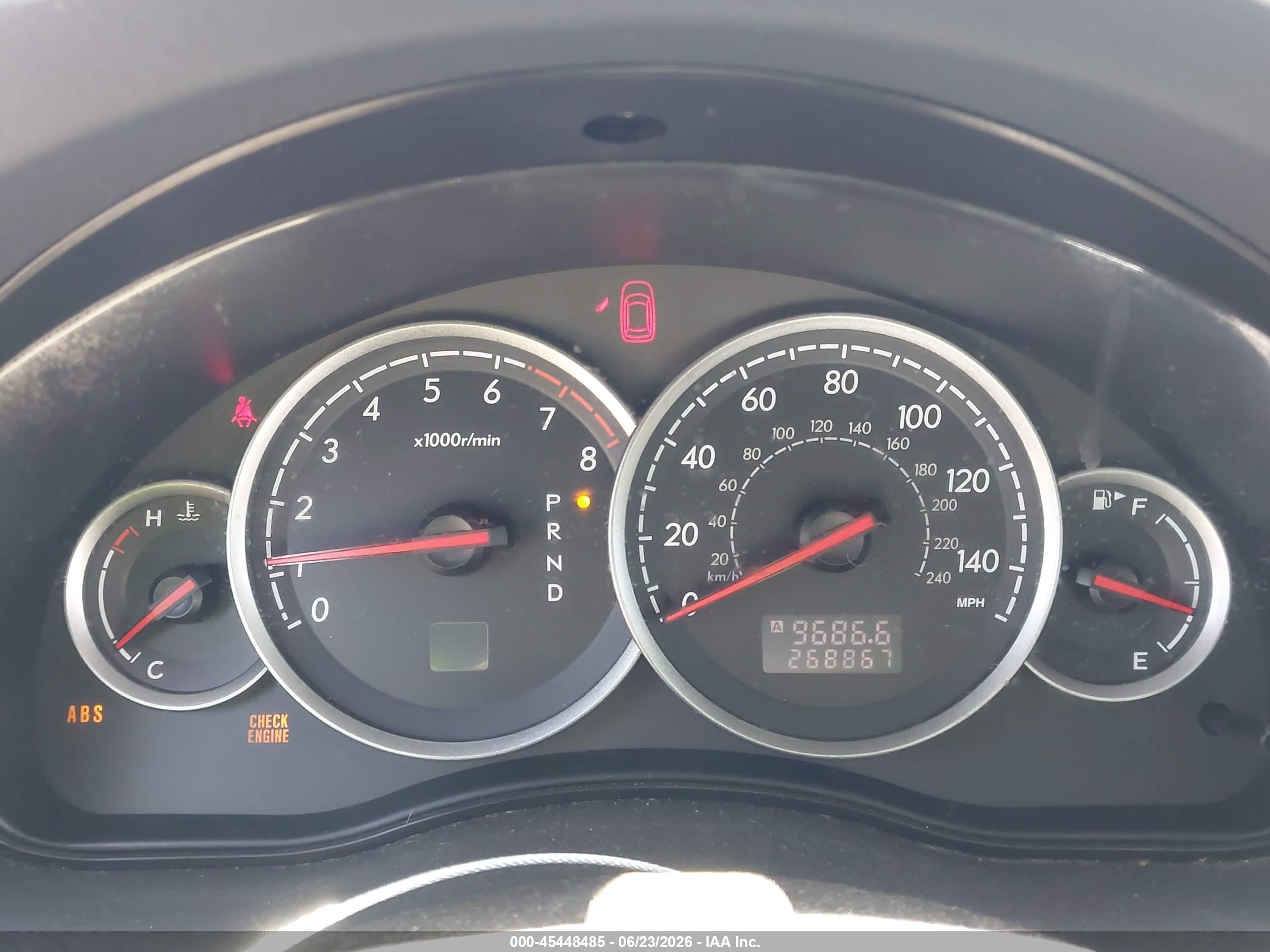 2006 Subaru Outback 2.5i White vin: 4S4BP61C267333232