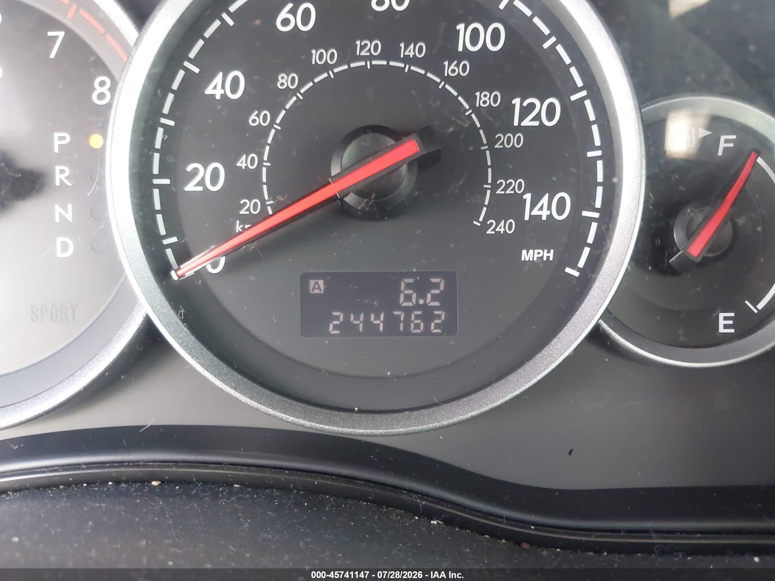 2006 Subaru Outback 2.5i Blue vin: 4S4BP61C267336437