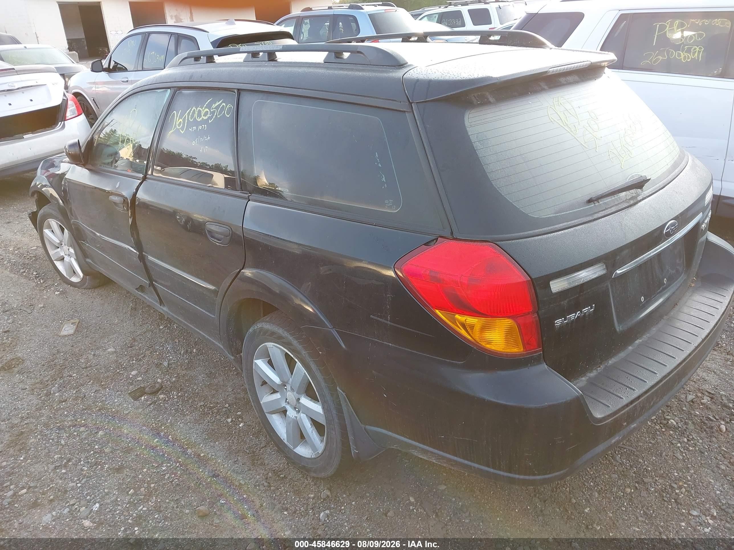 2007 Subaru Outback 2.5i Черный vin: 4S4BP61C277339789