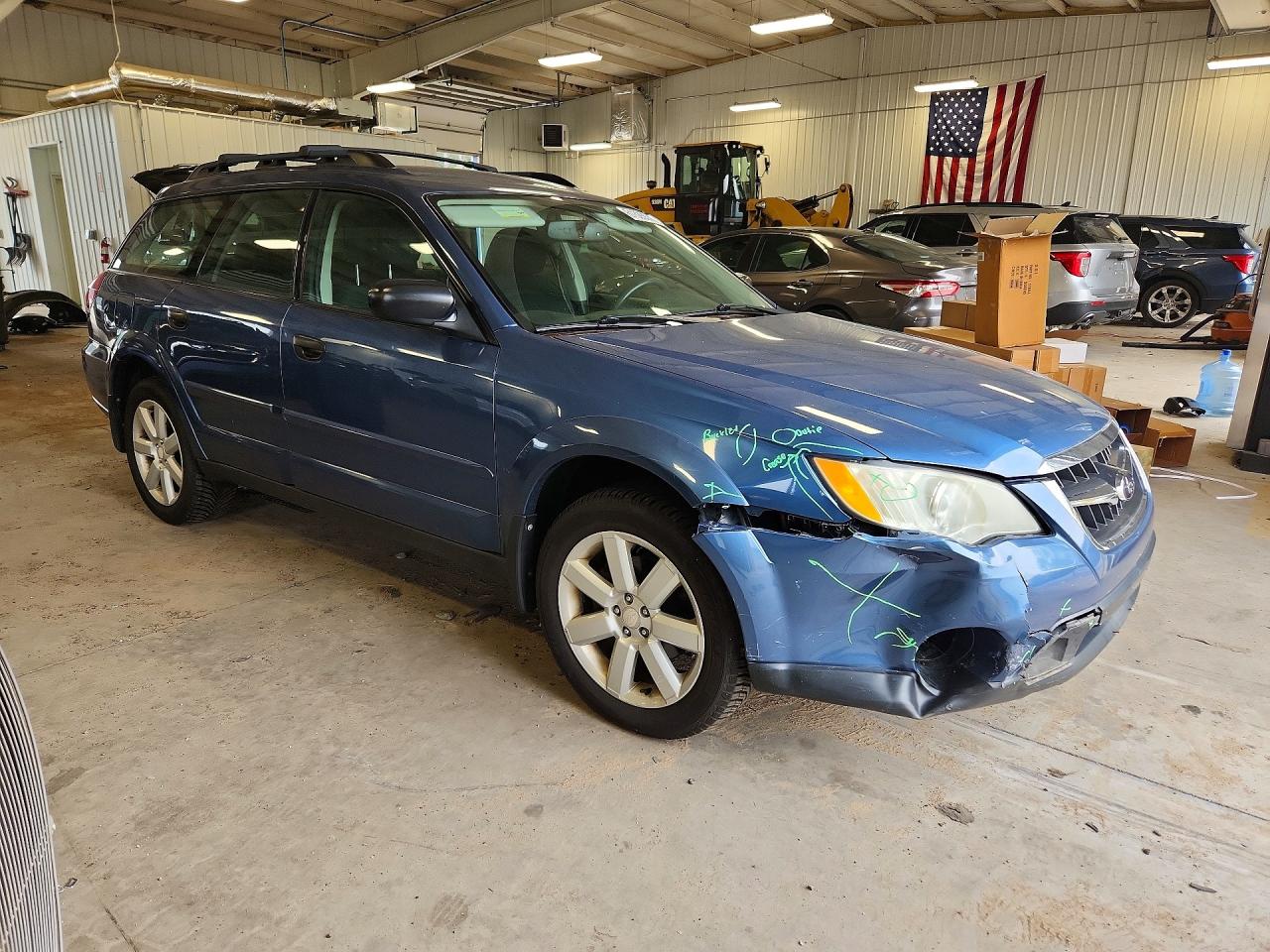 2008 Subaru Outback 2.5i Blue vin: 4S4BP61C287332925