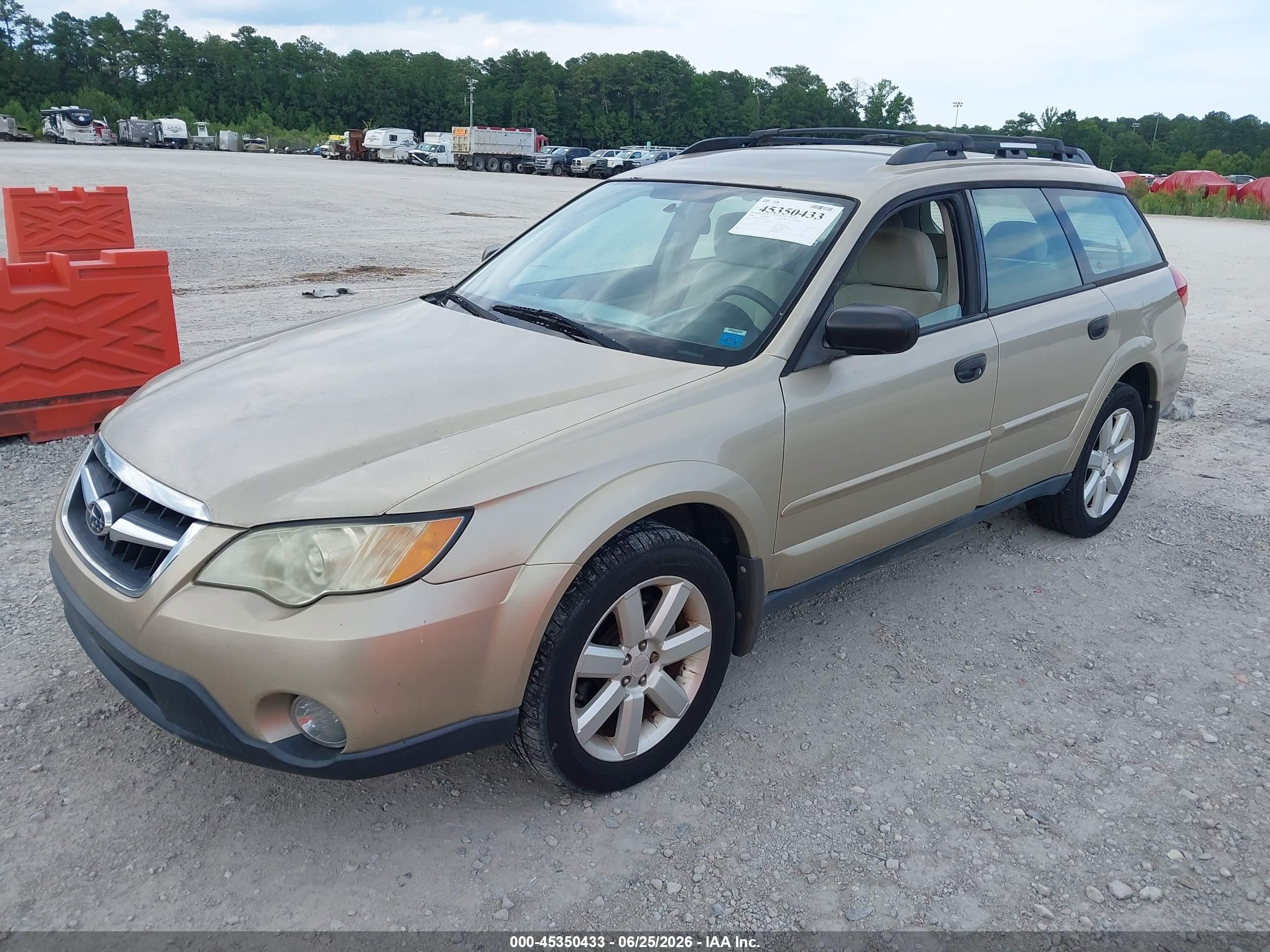 2008 Subaru Outback (natl) 2.5i L.l. Bean Edition/i Tan vin: 4S4BP61C287364807