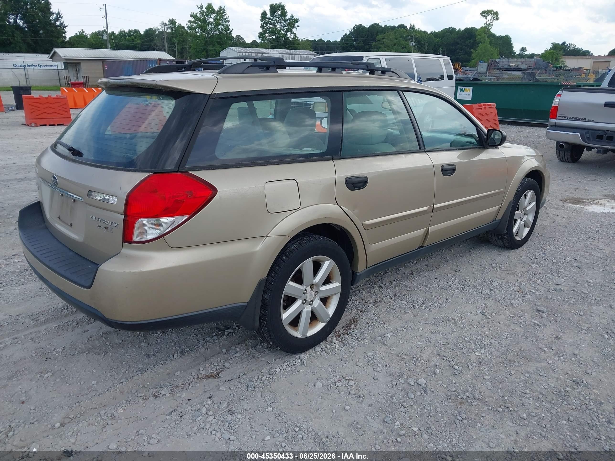 2008 Subaru Outback (natl) 2.5i L.l. Bean Edition/i Tan vin: 4S4BP61C287364807