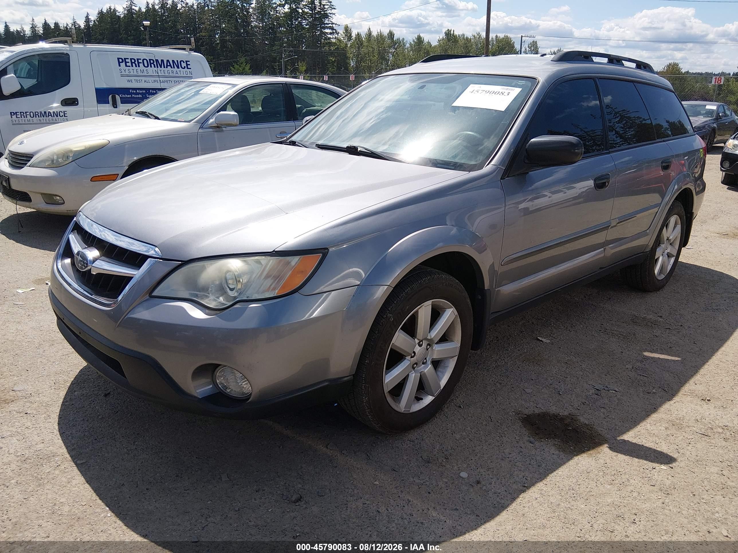 2009 Subaru Outback 2.5i Silver vin: 4S4BP61C297334952