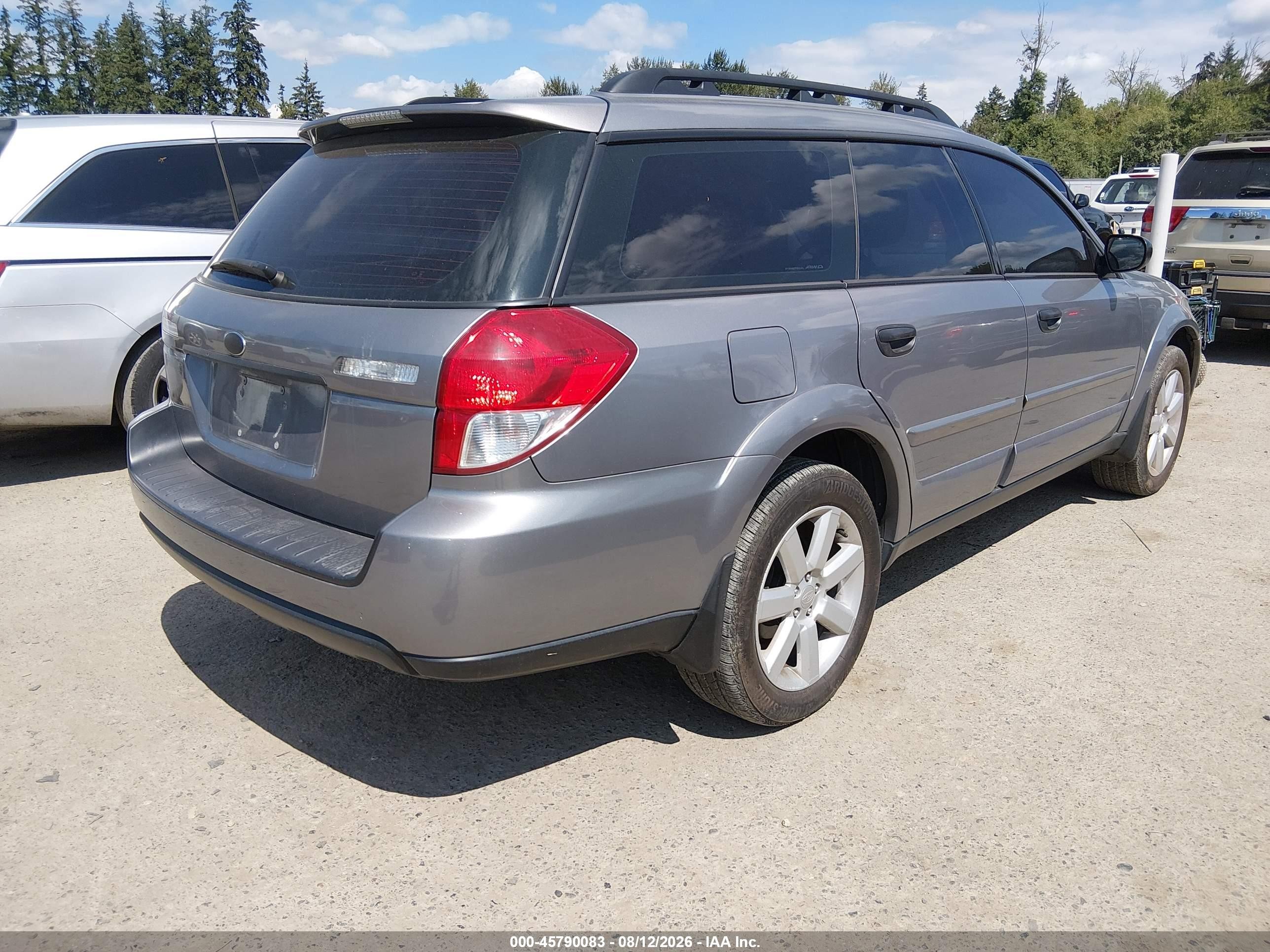 2009 Subaru Outback 2.5i Silver vin: 4S4BP61C297334952