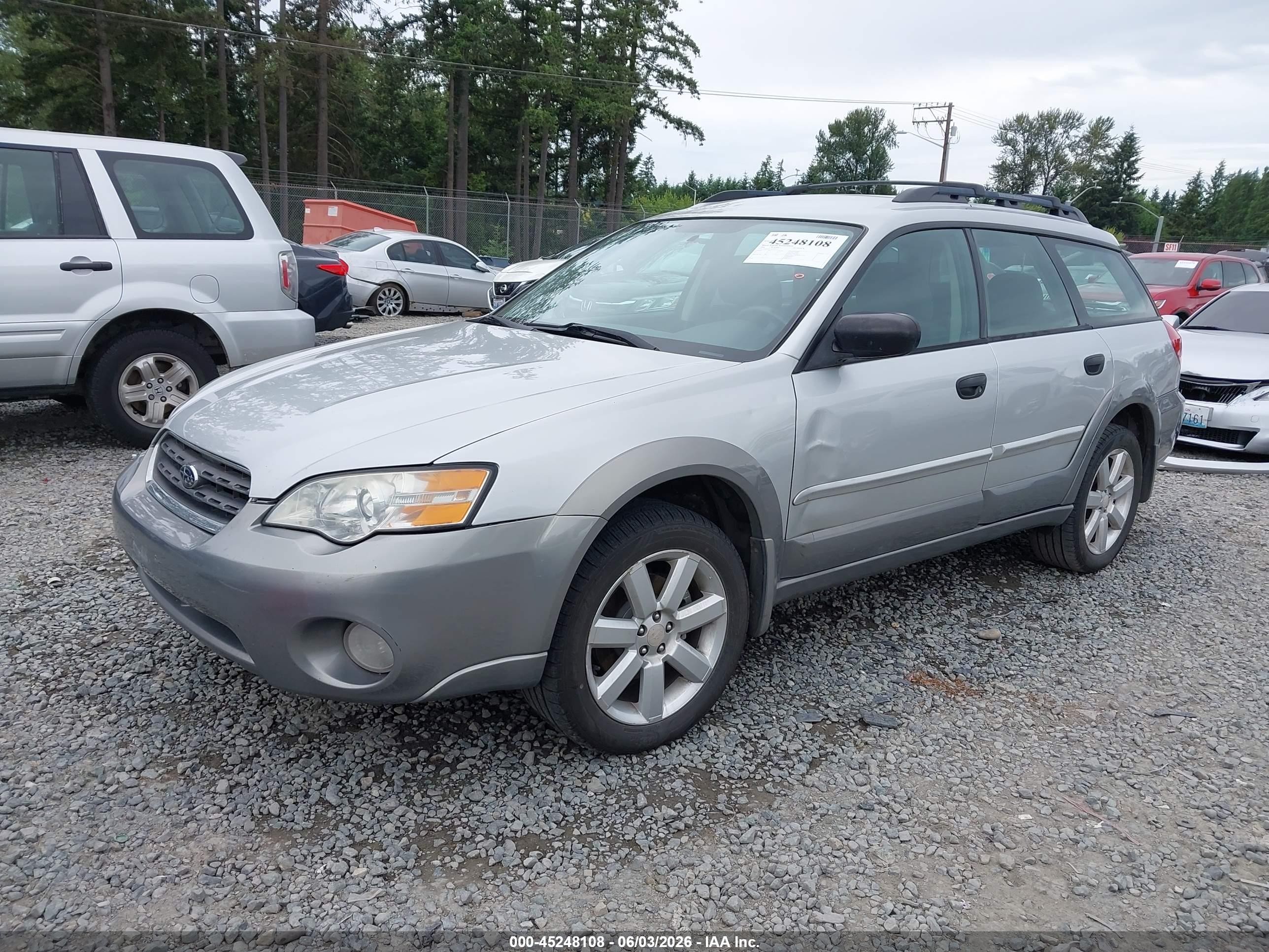 2006 Subaru Outback 2.5i Silver vin: 4S4BP61C367309327