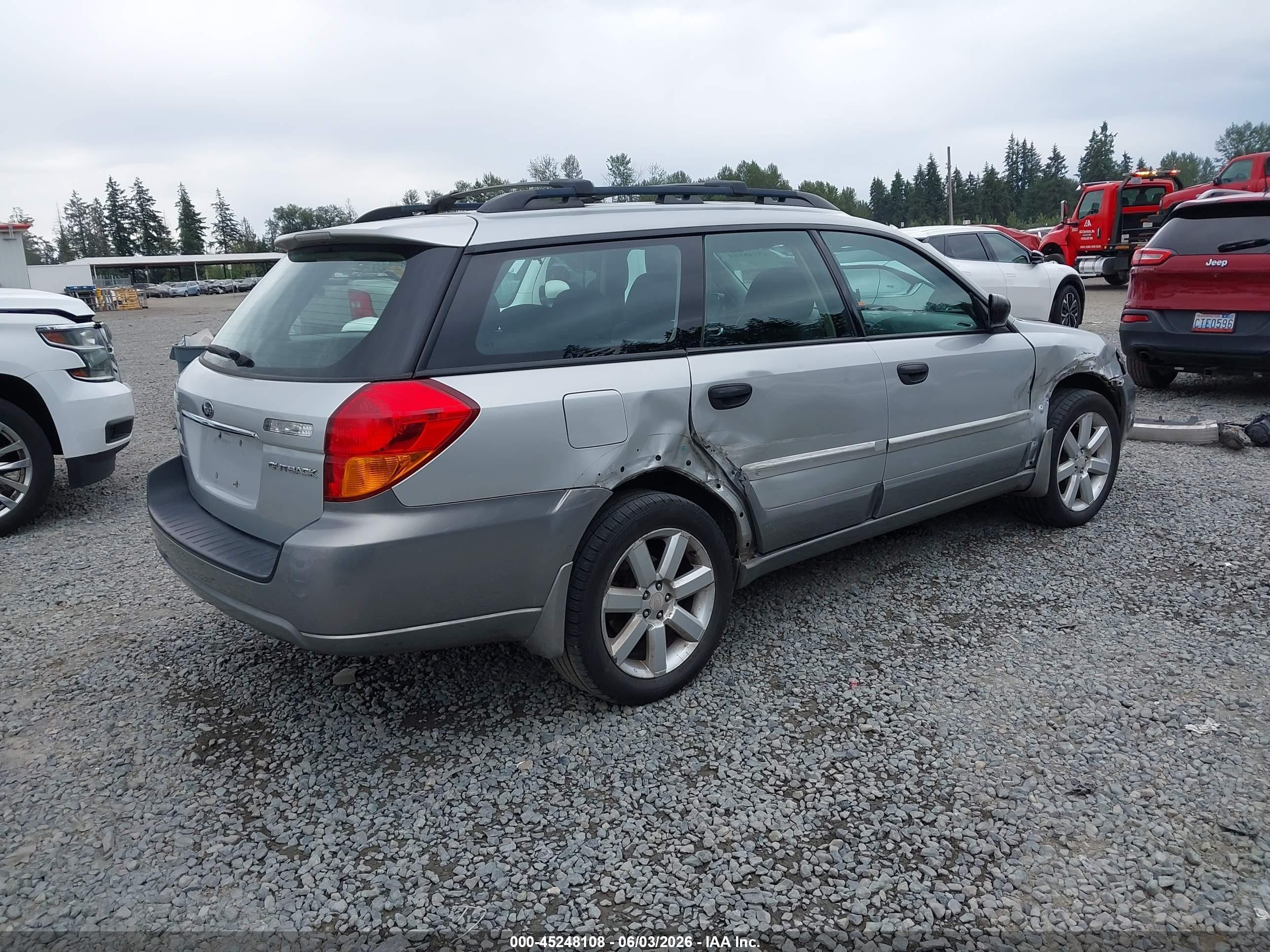 2006 Subaru Outback 2.5i Silver vin: 4S4BP61C367309327