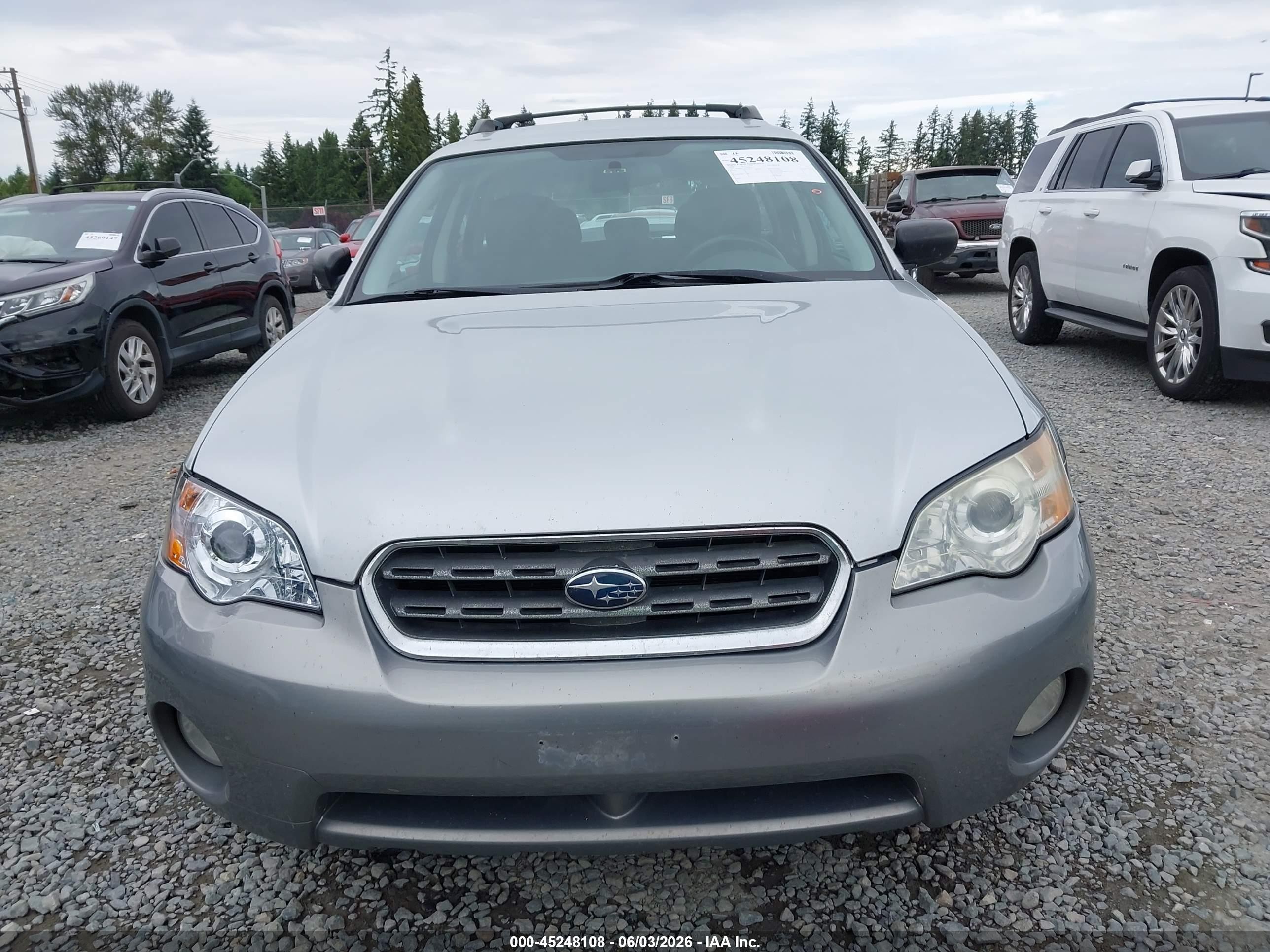 2006 Subaru Outback 2.5i Silver vin: 4S4BP61C367309327