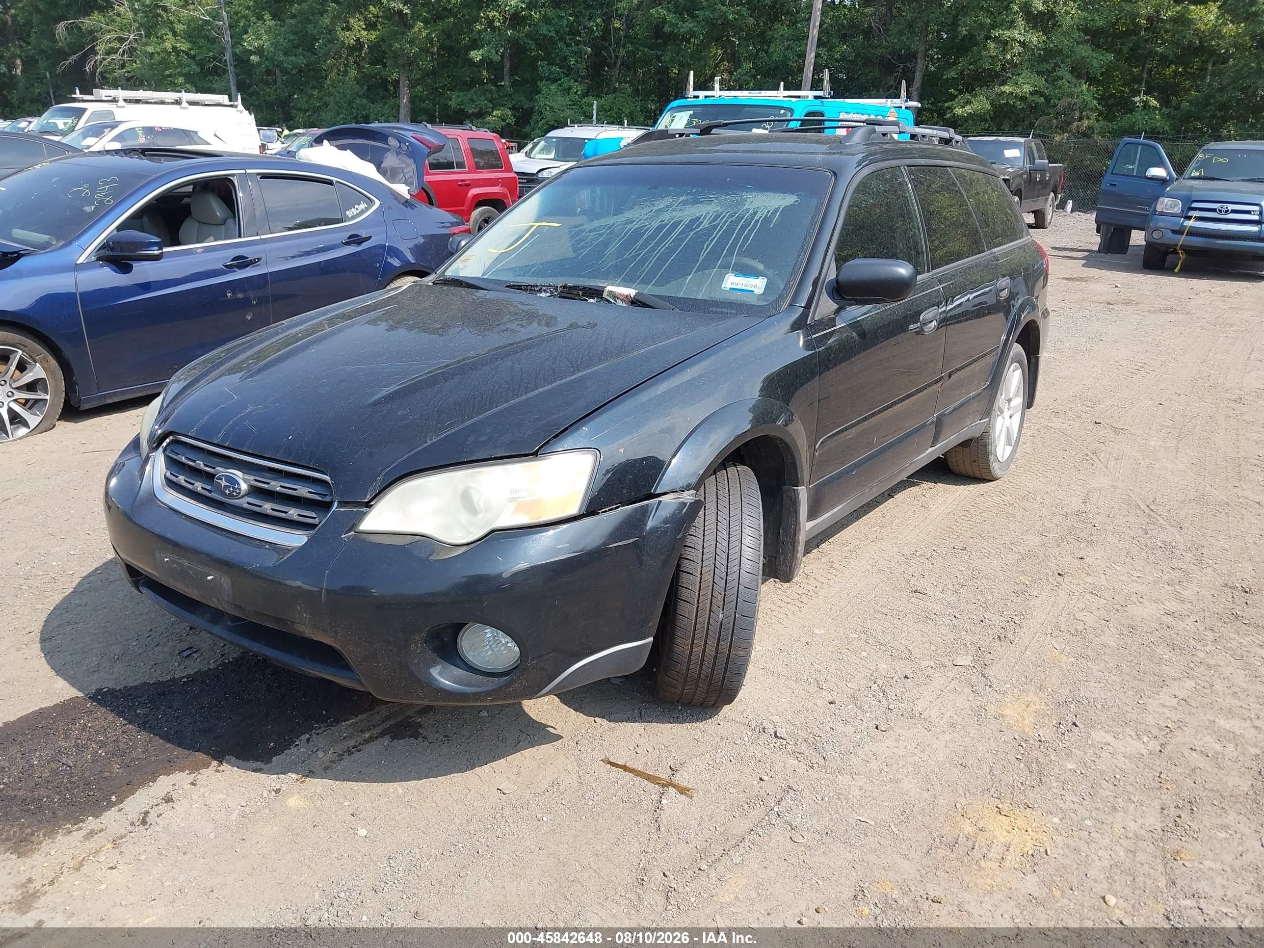 2006 Subaru Outback 2.5i Black vin: 4S4BP61C367332123