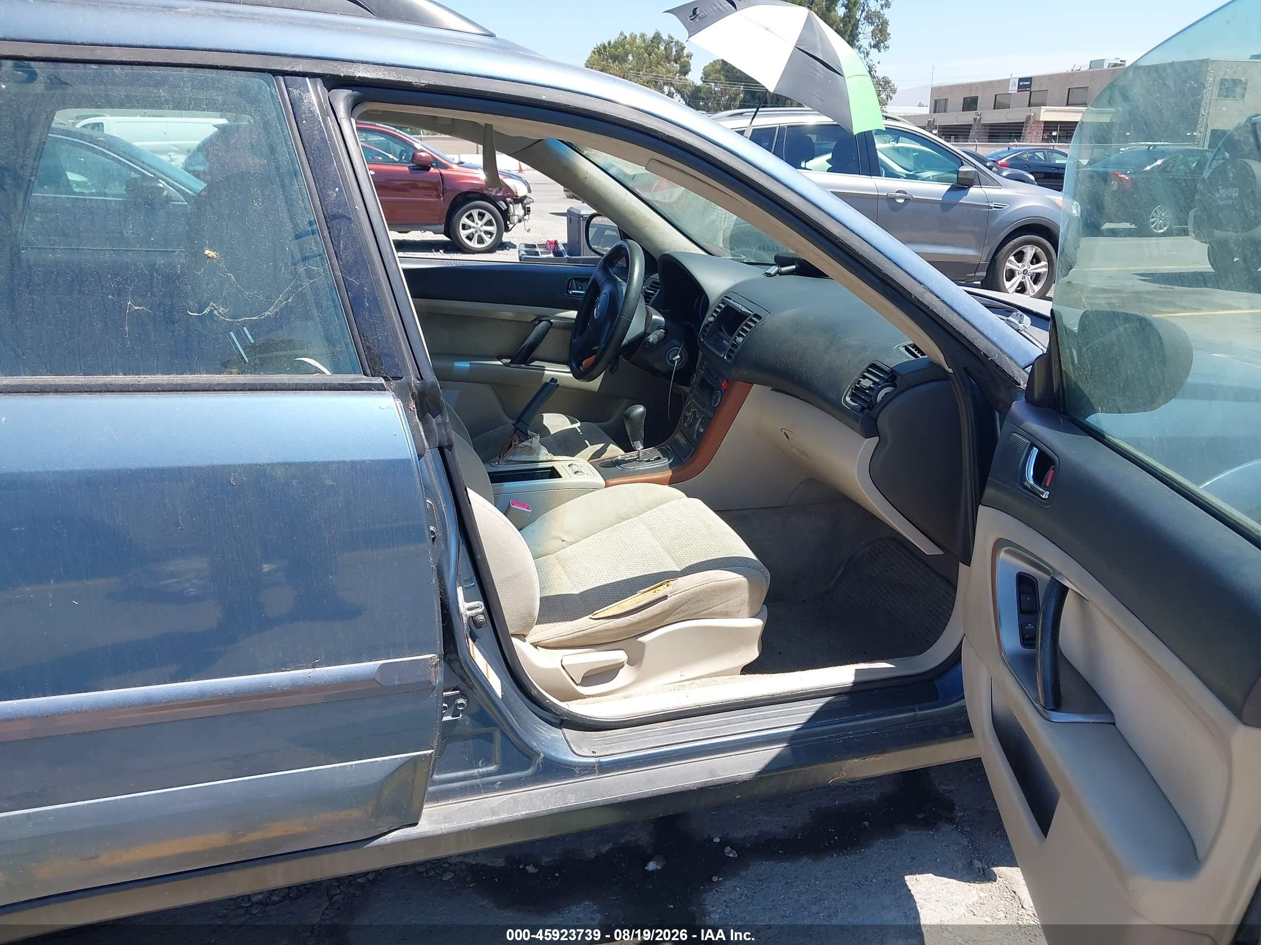 2006 Subaru Outback 2.5i Blue vin: 4S4BP61C367359001