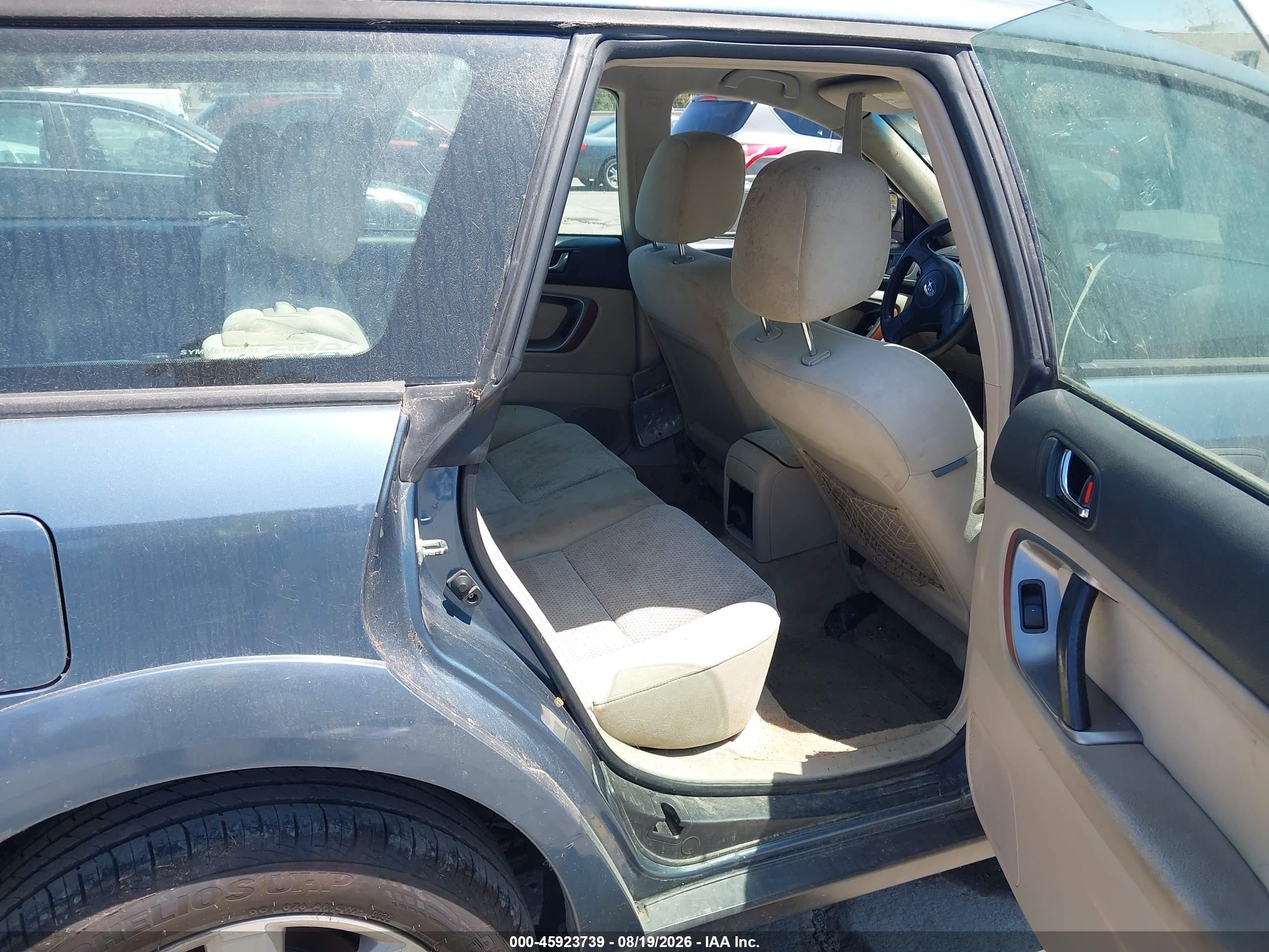2006 Subaru Outback 2.5i Blue vin: 4S4BP61C367359001