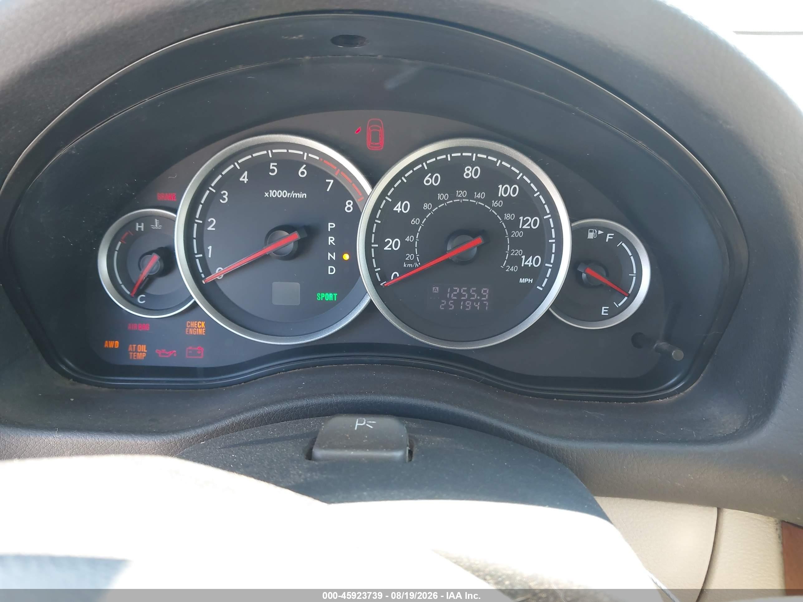 2006 Subaru Outback 2.5i Blue vin: 4S4BP61C367359001
