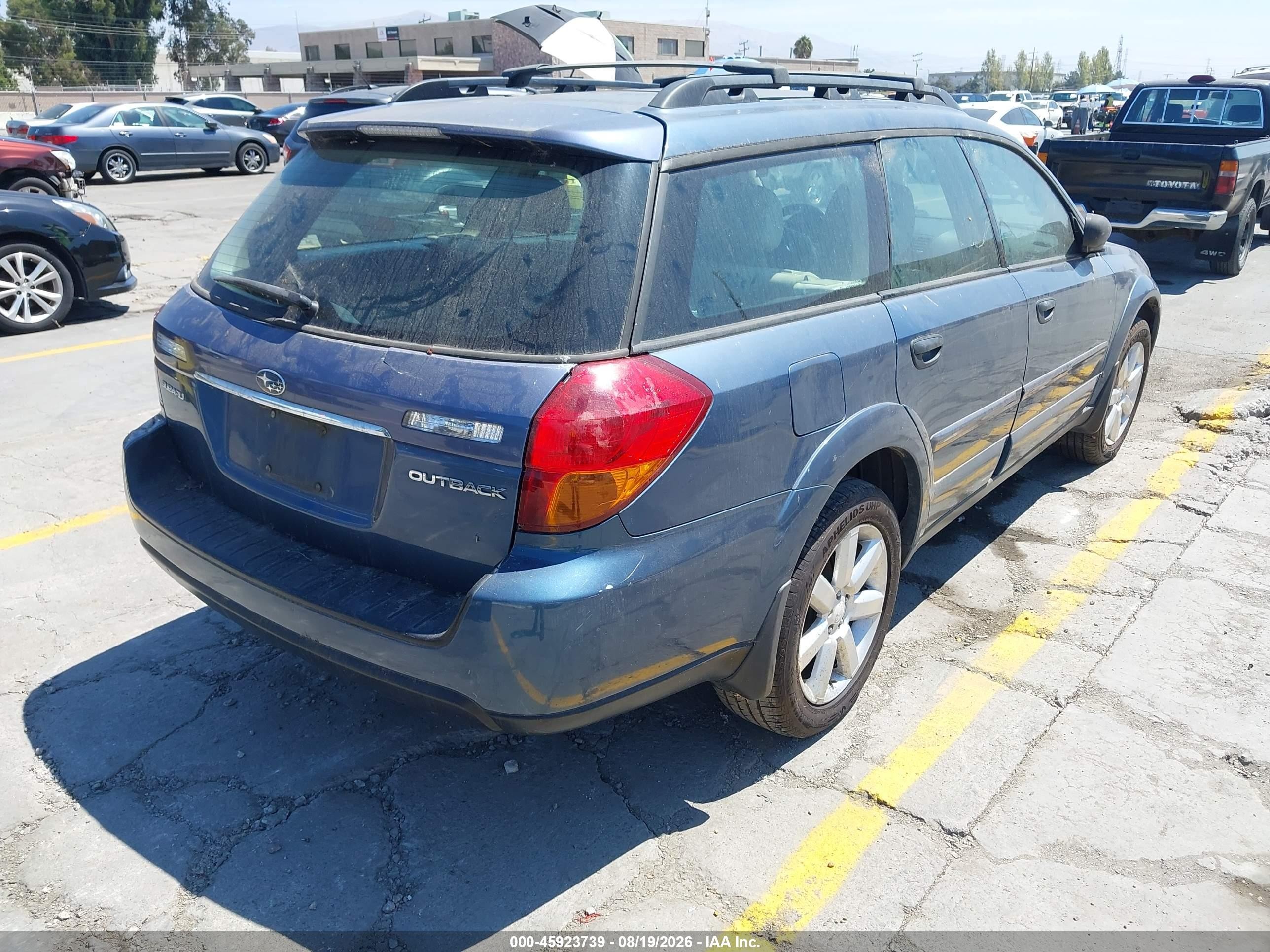 2006 Subaru Outback 2.5i Blue vin: 4S4BP61C367359001