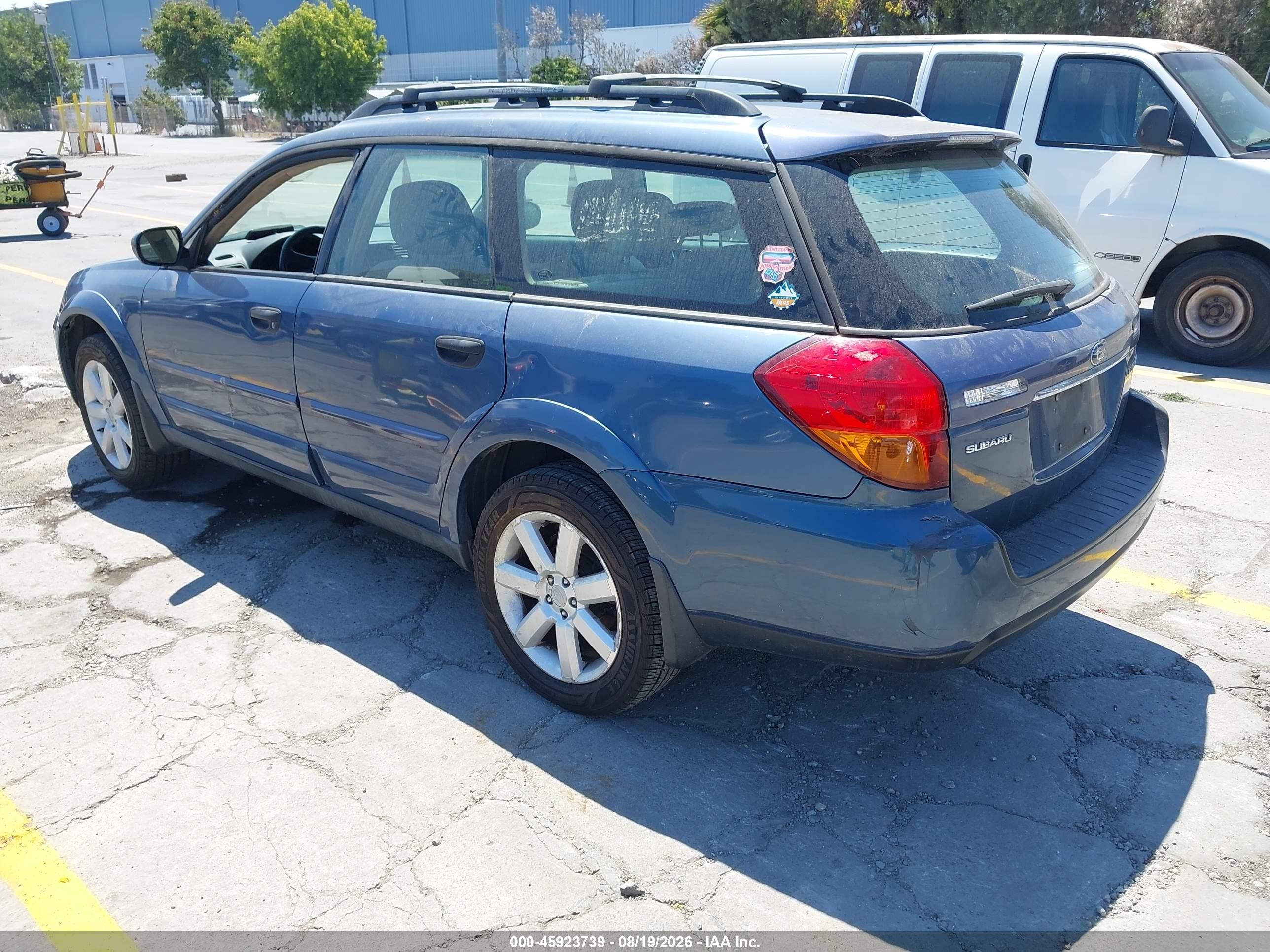 2006 Subaru Outback 2.5i Blue vin: 4S4BP61C367359001