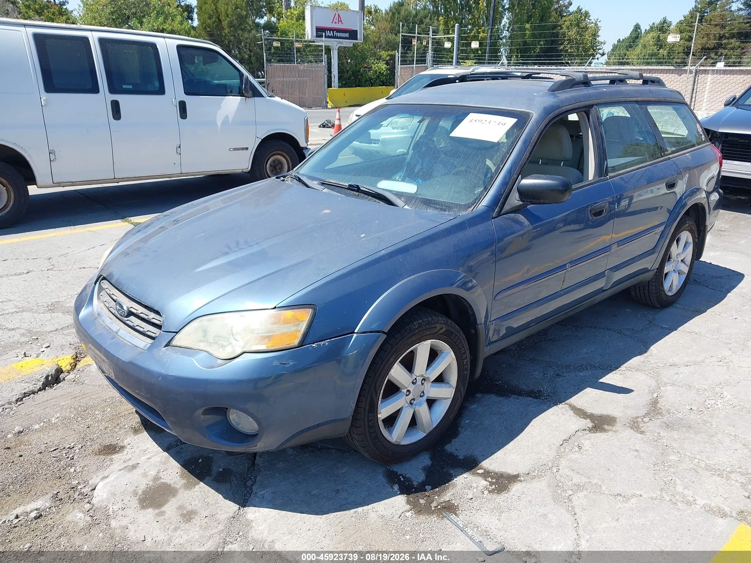 2006 Subaru Outback 2.5i Blue vin: 4S4BP61C367359001