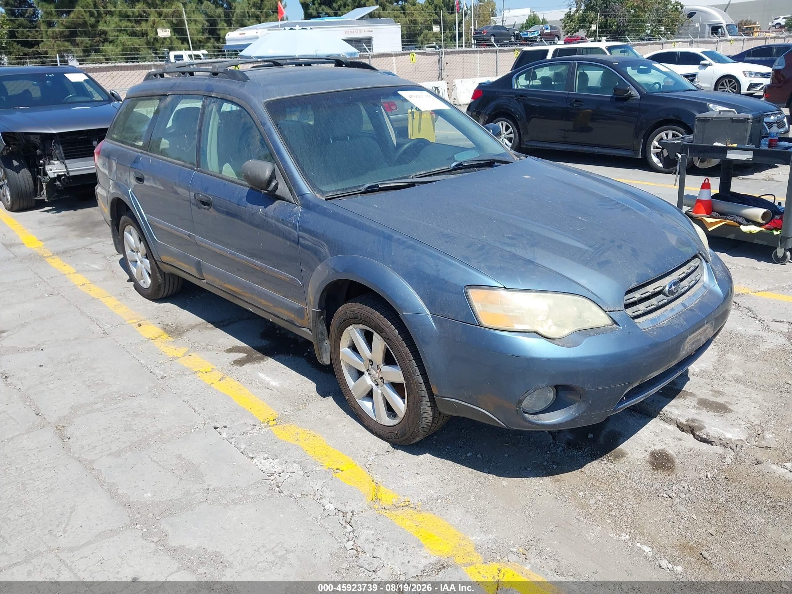 2006 Subaru Outback 2.5i Синий vin: 4S4BP61C367359001
