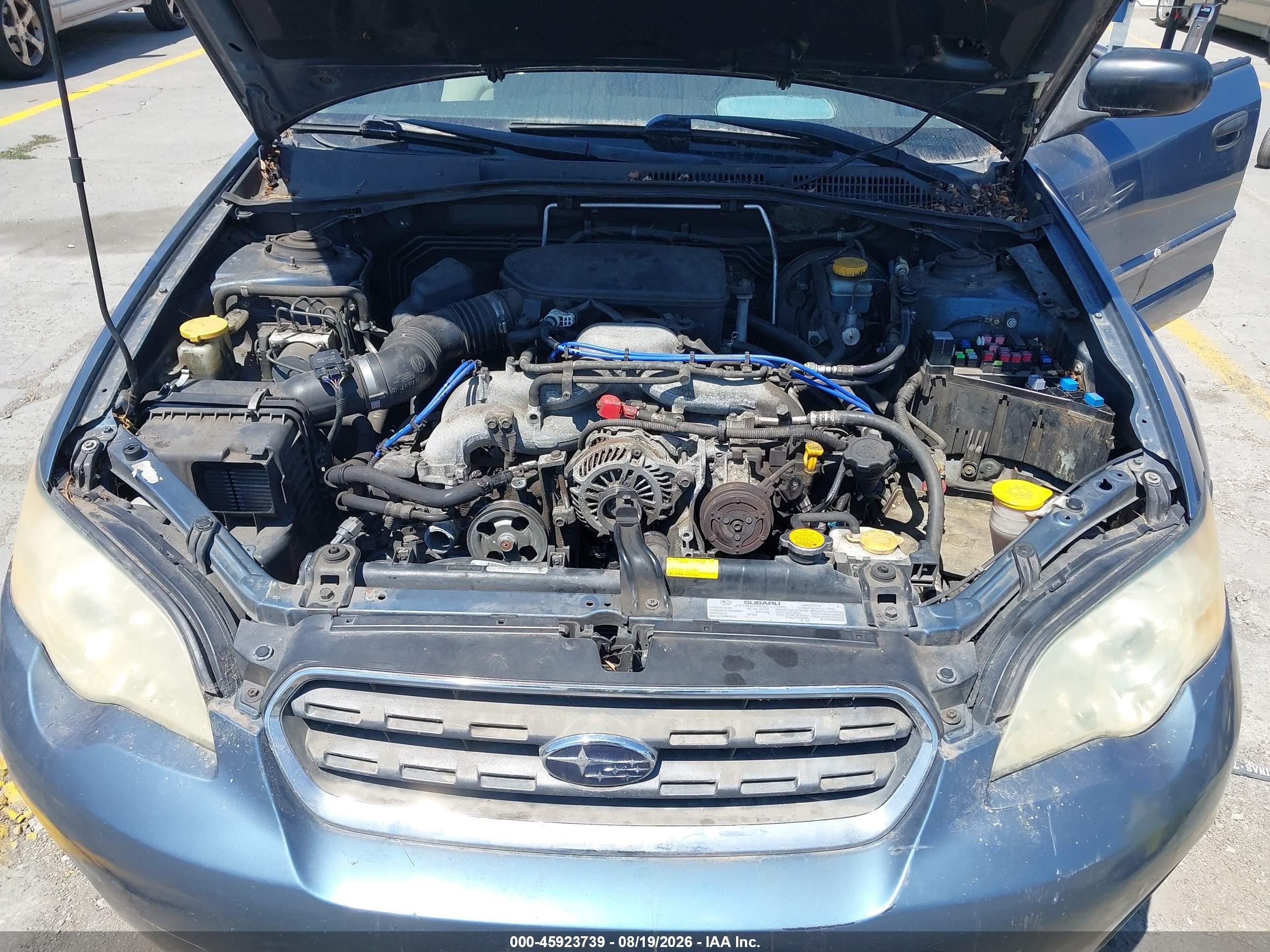 2006 Subaru Outback 2.5i Blue vin: 4S4BP61C367359001