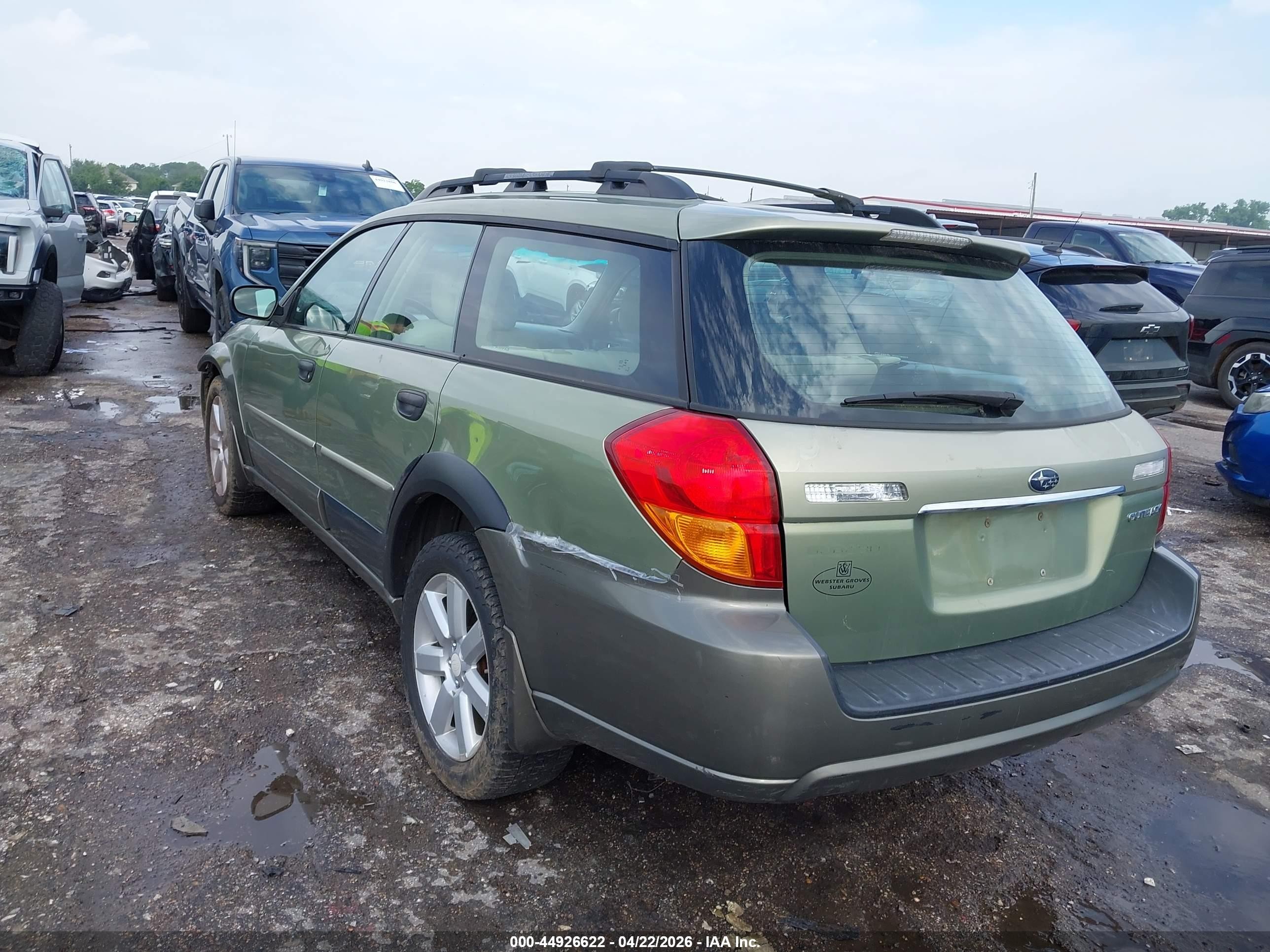 2007 Subaru Outback 2.5i Green vin: 4S4BP61C377305926