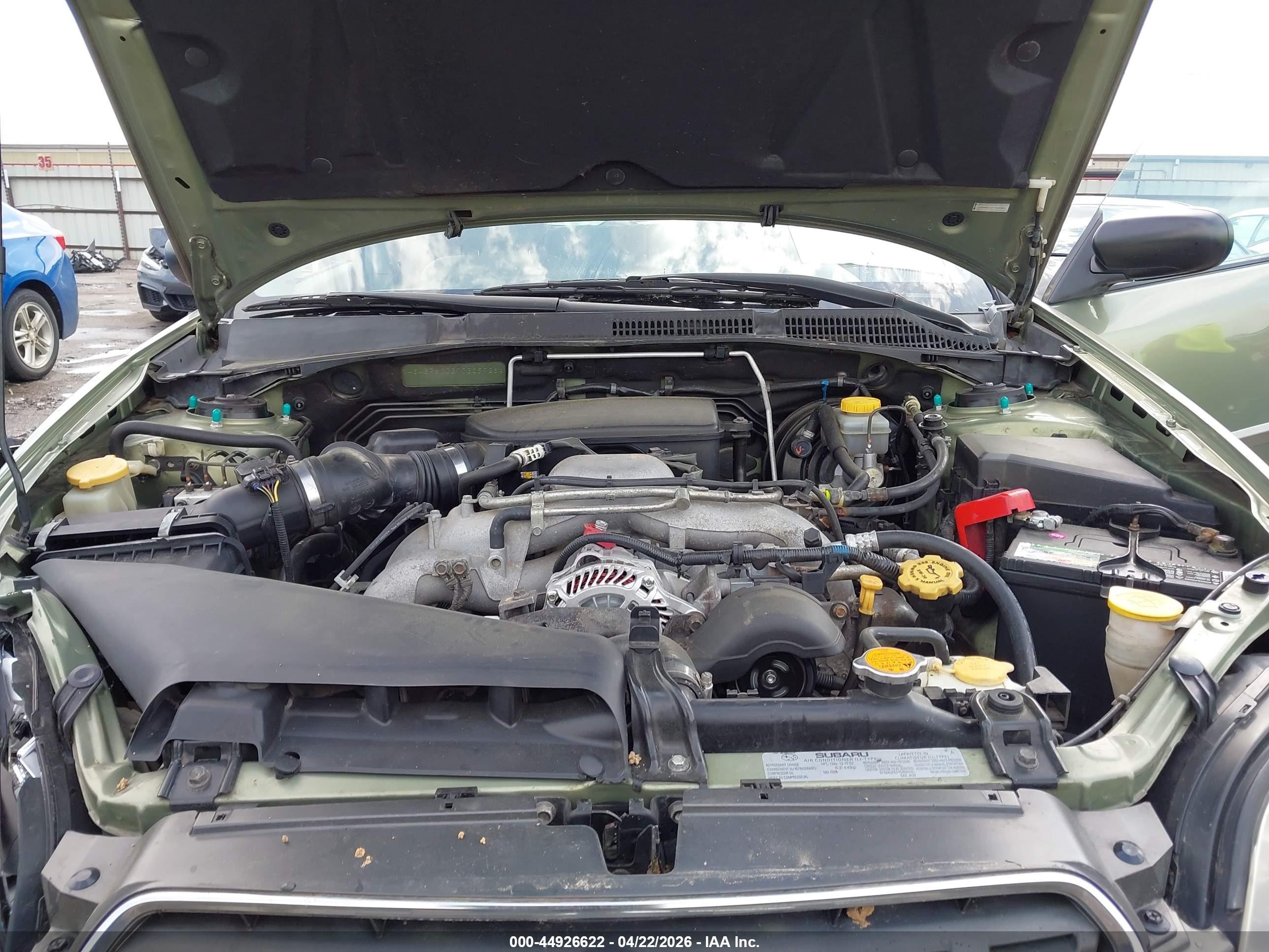 2007 Subaru Outback 2.5i Green vin: 4S4BP61C377305926