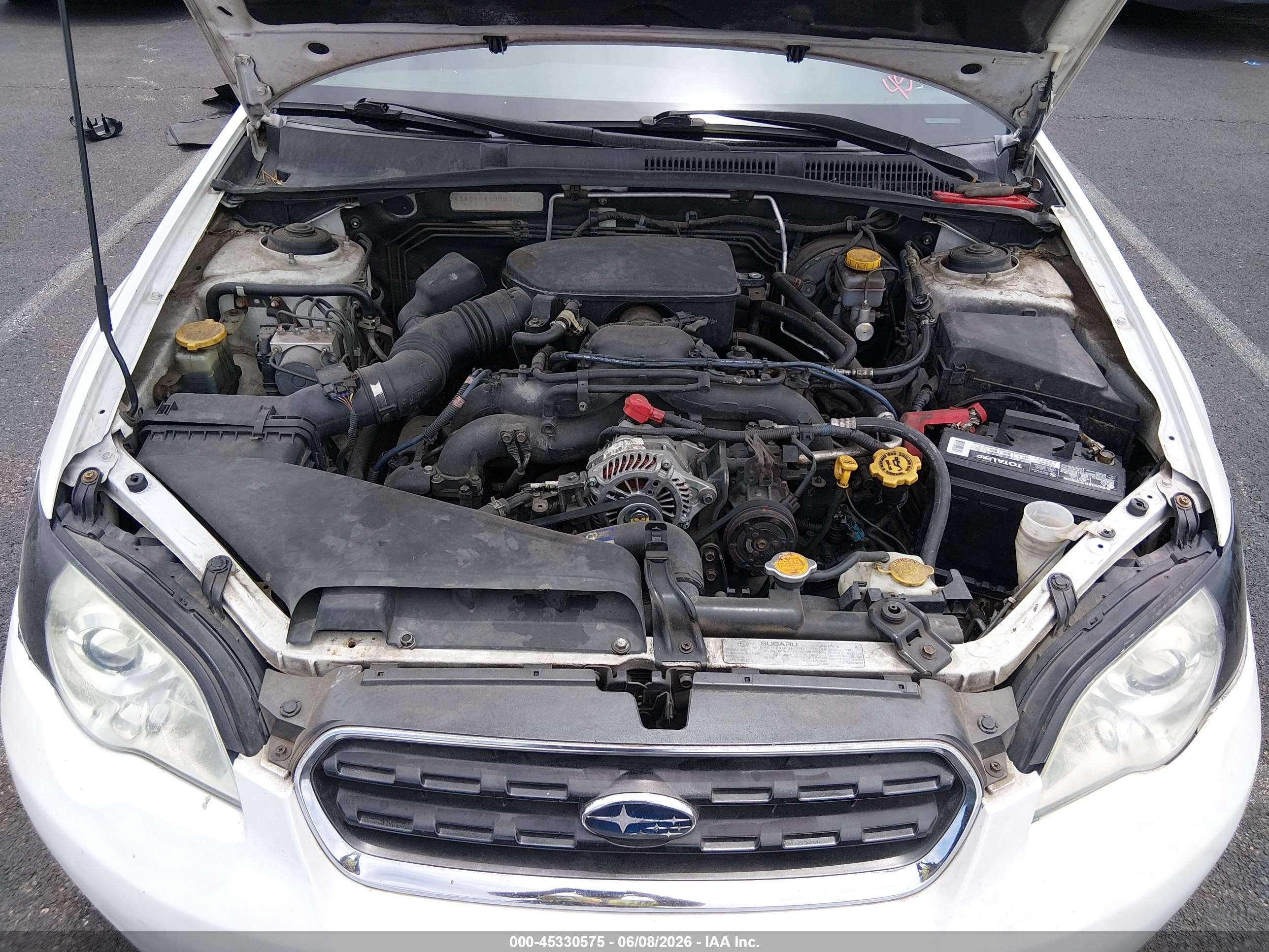2007 Subaru Outback 2.5i White vin: 4S4BP61C377320832