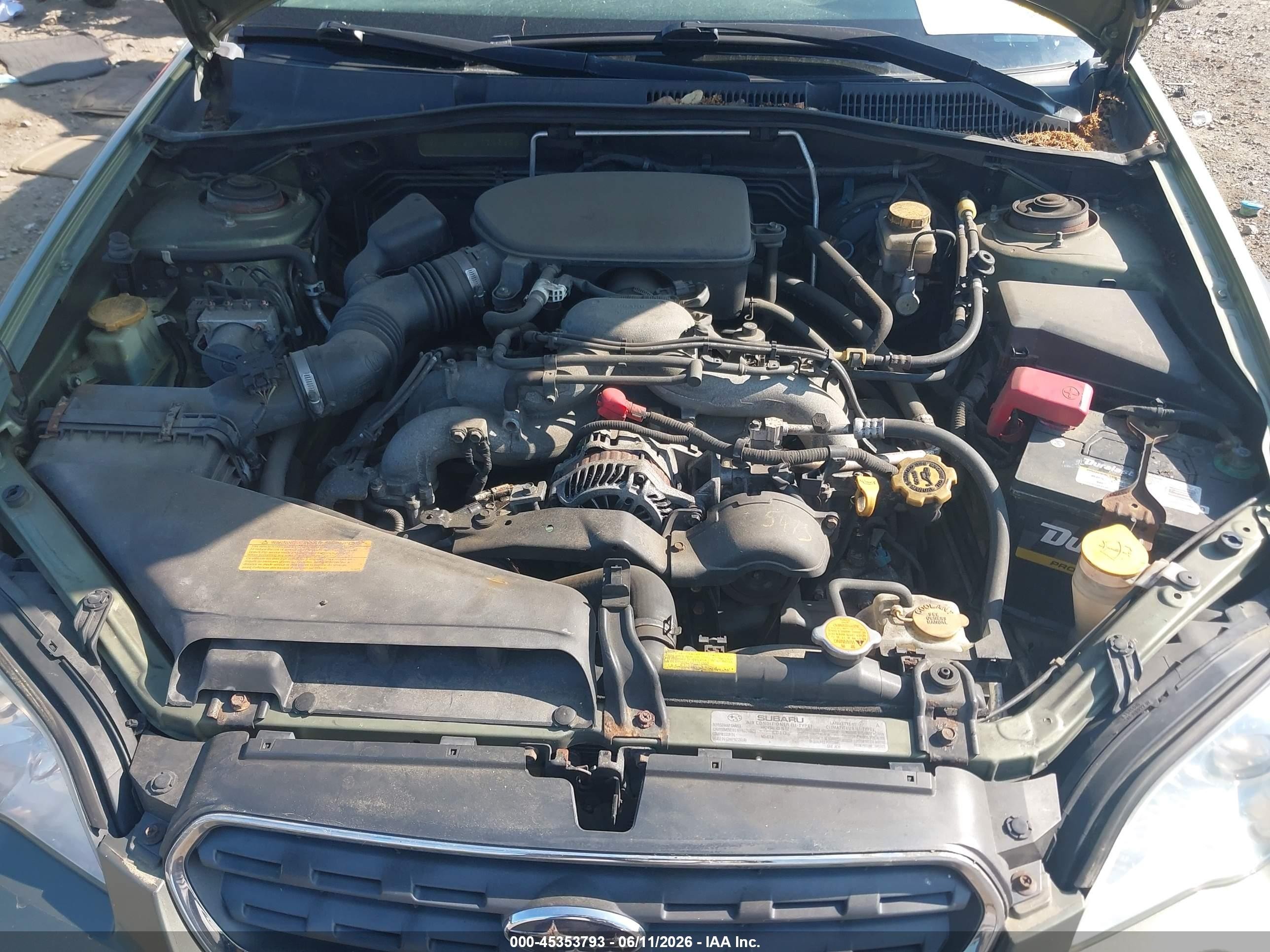 2007 Subaru Outback 2.5i Green vin: 4S4BP61C377325626