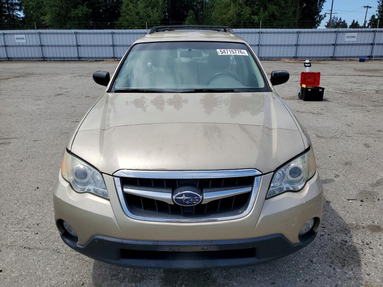 2008 Subaru Outback 2.5i Желто-коричневый vin: 4S4BP61C387341231