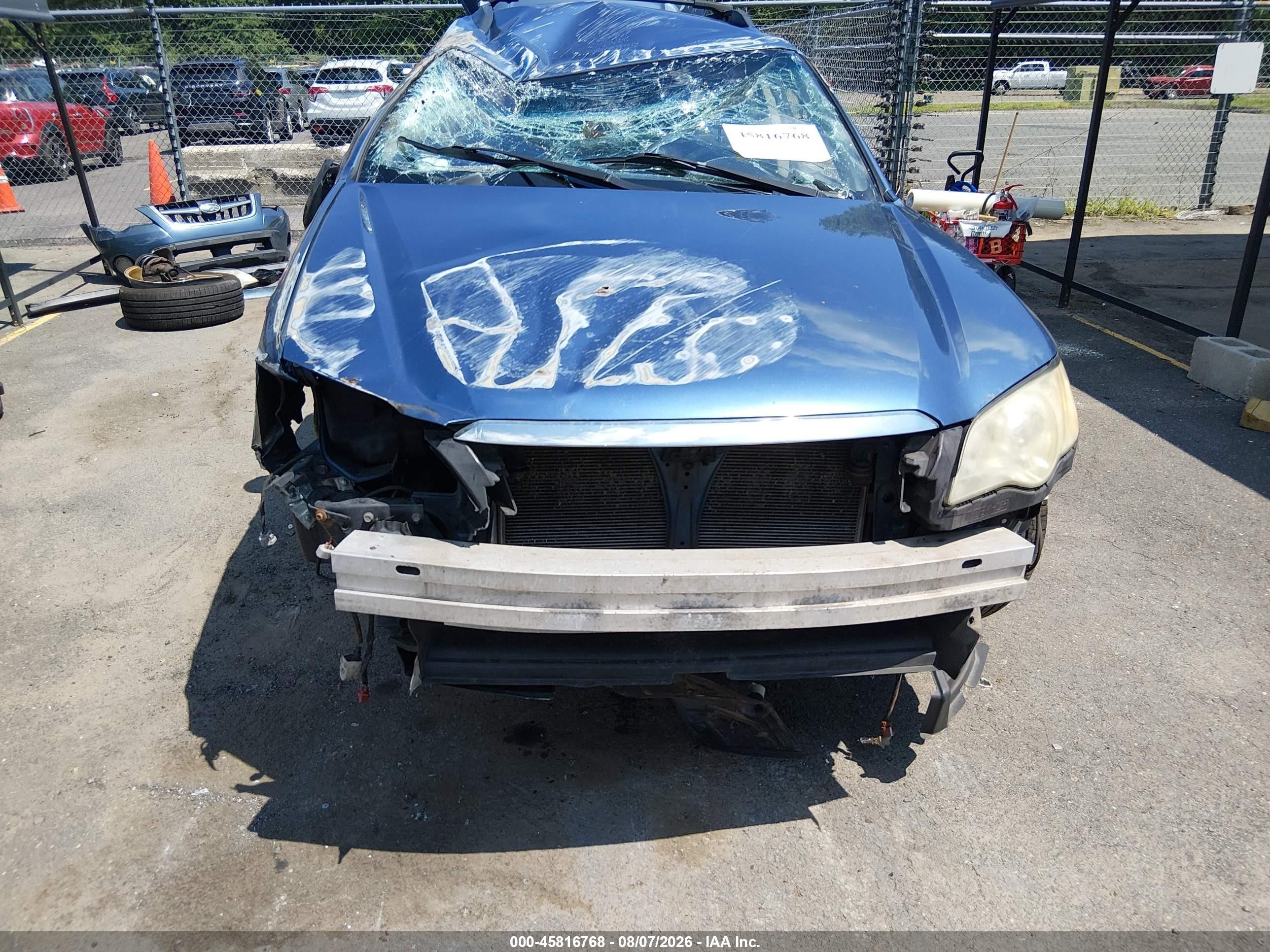 2008 Subaru Outback 2.5i/2.5i L.l. Bean Edition Blue vin: 4S4BP61C387349202