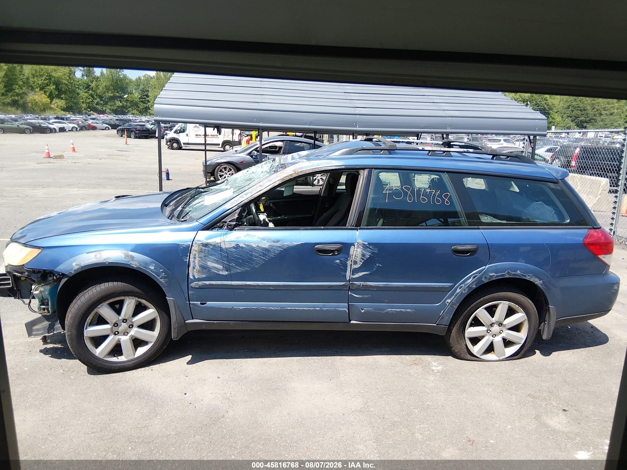 2008 Subaru Outback 2.5i/2.5i L.l. Bean Edition Blue vin: 4S4BP61C387349202