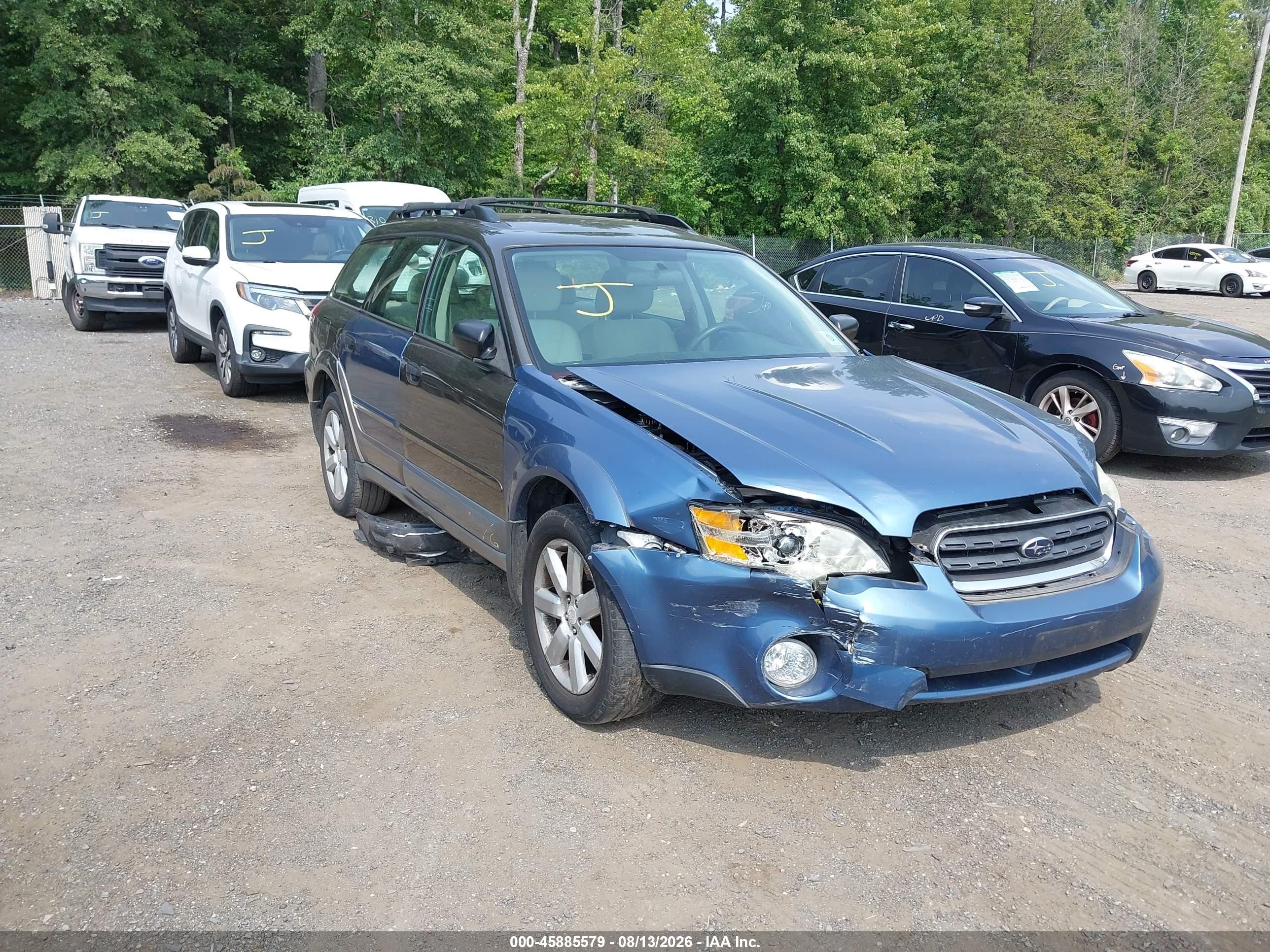 2008 Subaru Outback 2.5i/2.5i L.l. Bean Edition Синий vin: 4S4BP61C387365965