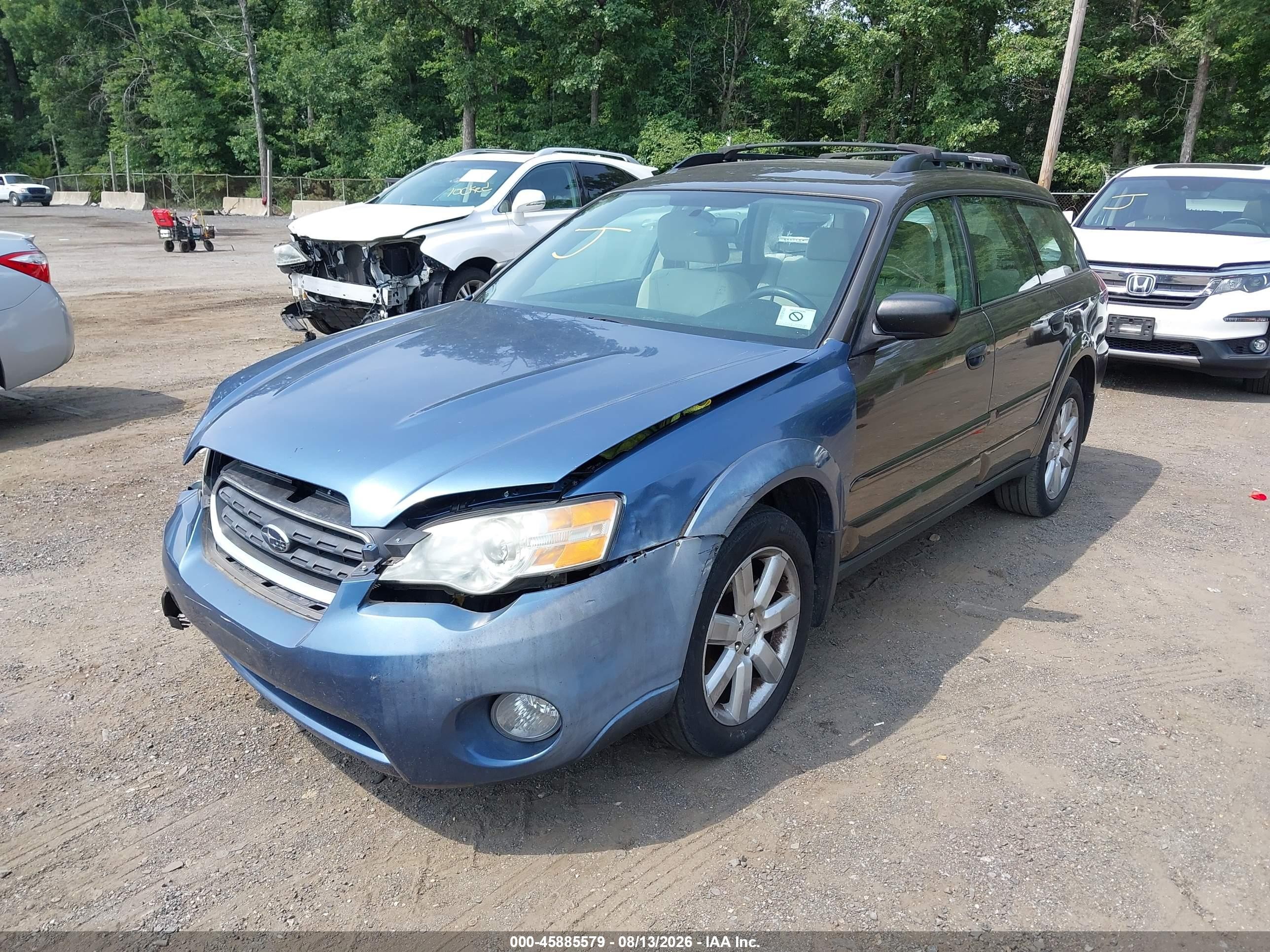 2008 Subaru Outback 2.5i/2.5i L.l. Bean Edition Синий vin: 4S4BP61C387365965