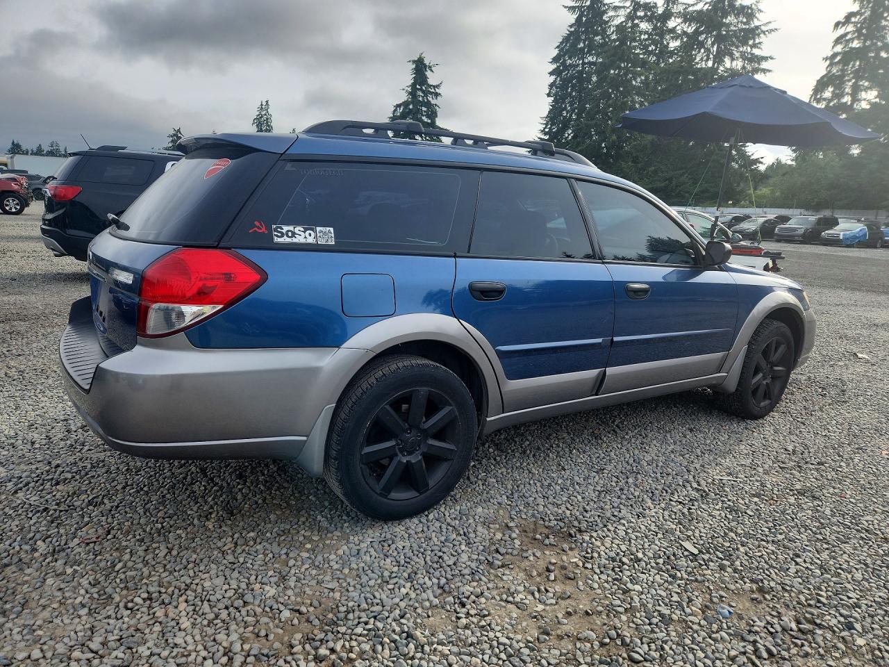 2009 Subaru Outback Blue vin: 4S4BP61C397318176