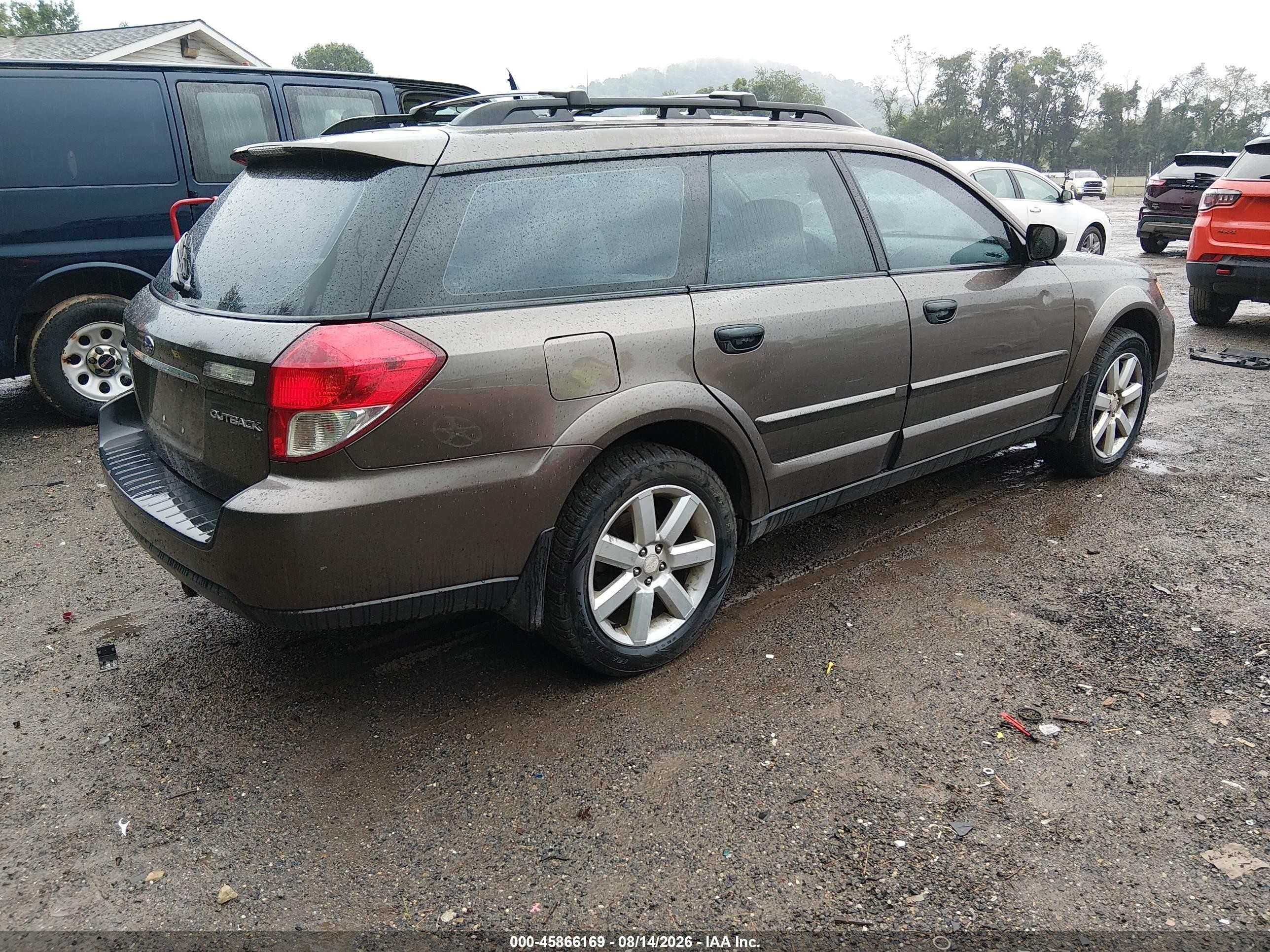 2009 Subaru Outback 2.5i Gold vin: 4S4BP61C397325273