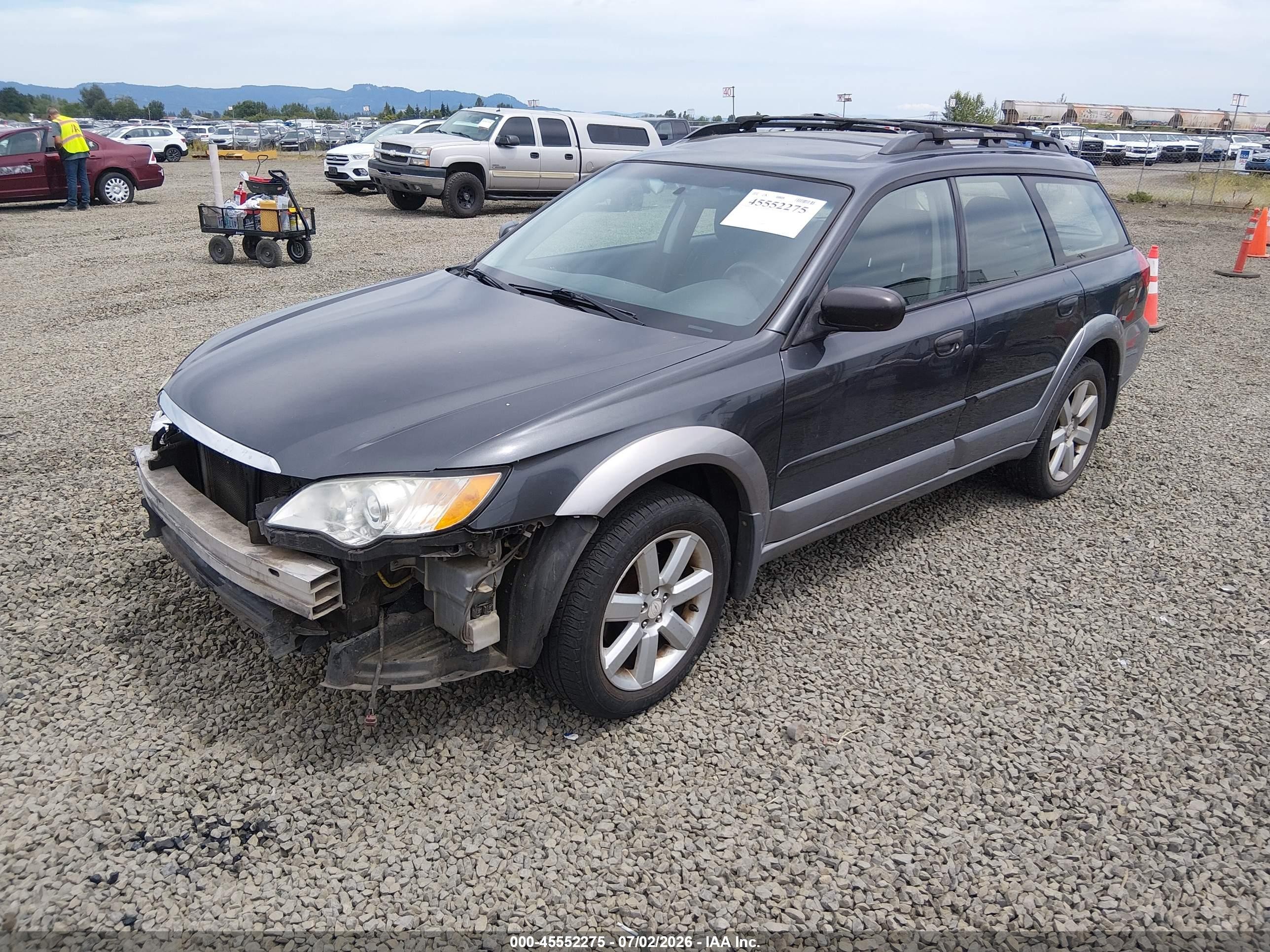 2009 Subaru Outback 2.5i Black vin: 4S4BP61C397326567